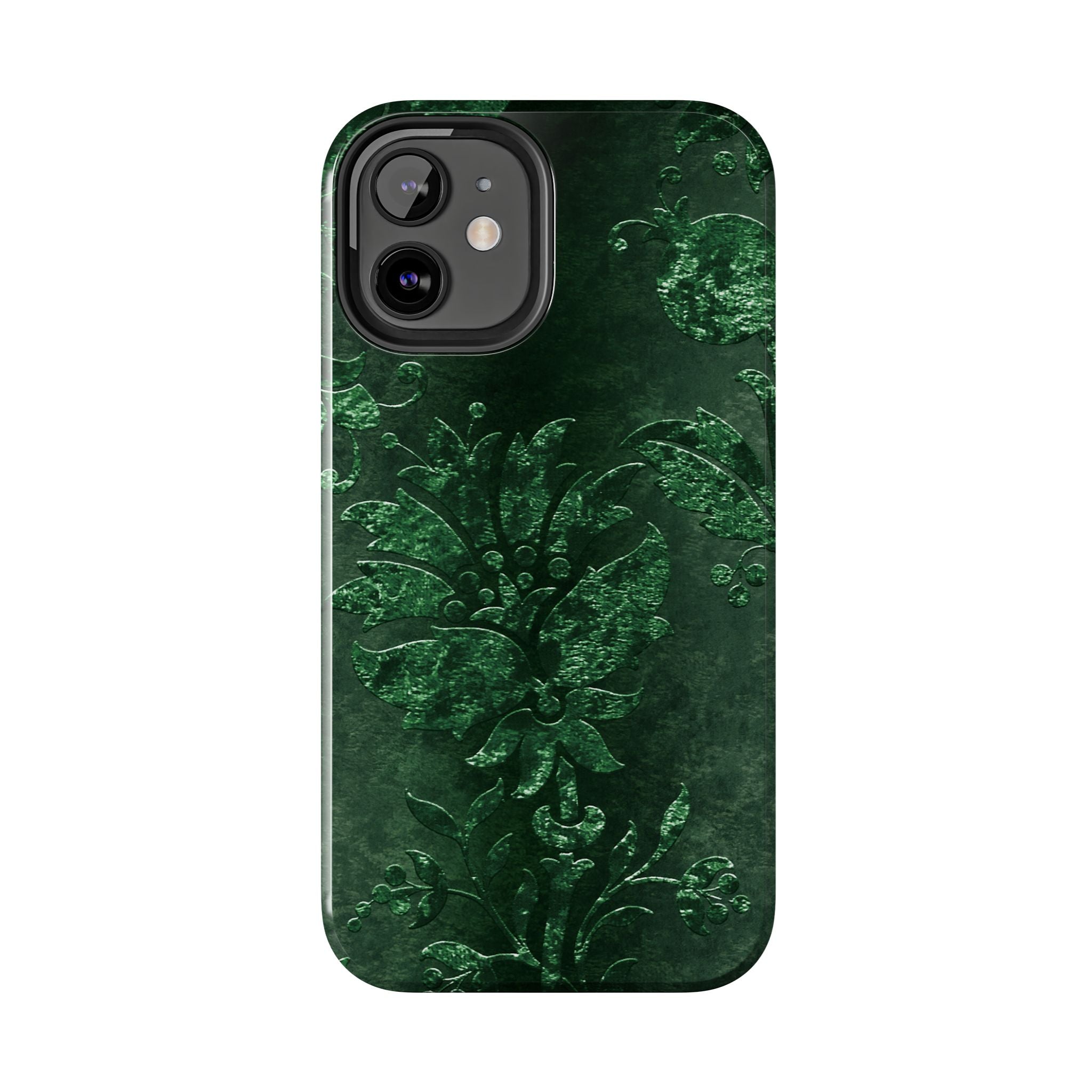 embossed-emerald-velvet-tough-iphone-case-protective-iphone-cover-heavy-duty-iphone-case-rugged-phone-case-durable-smartphone