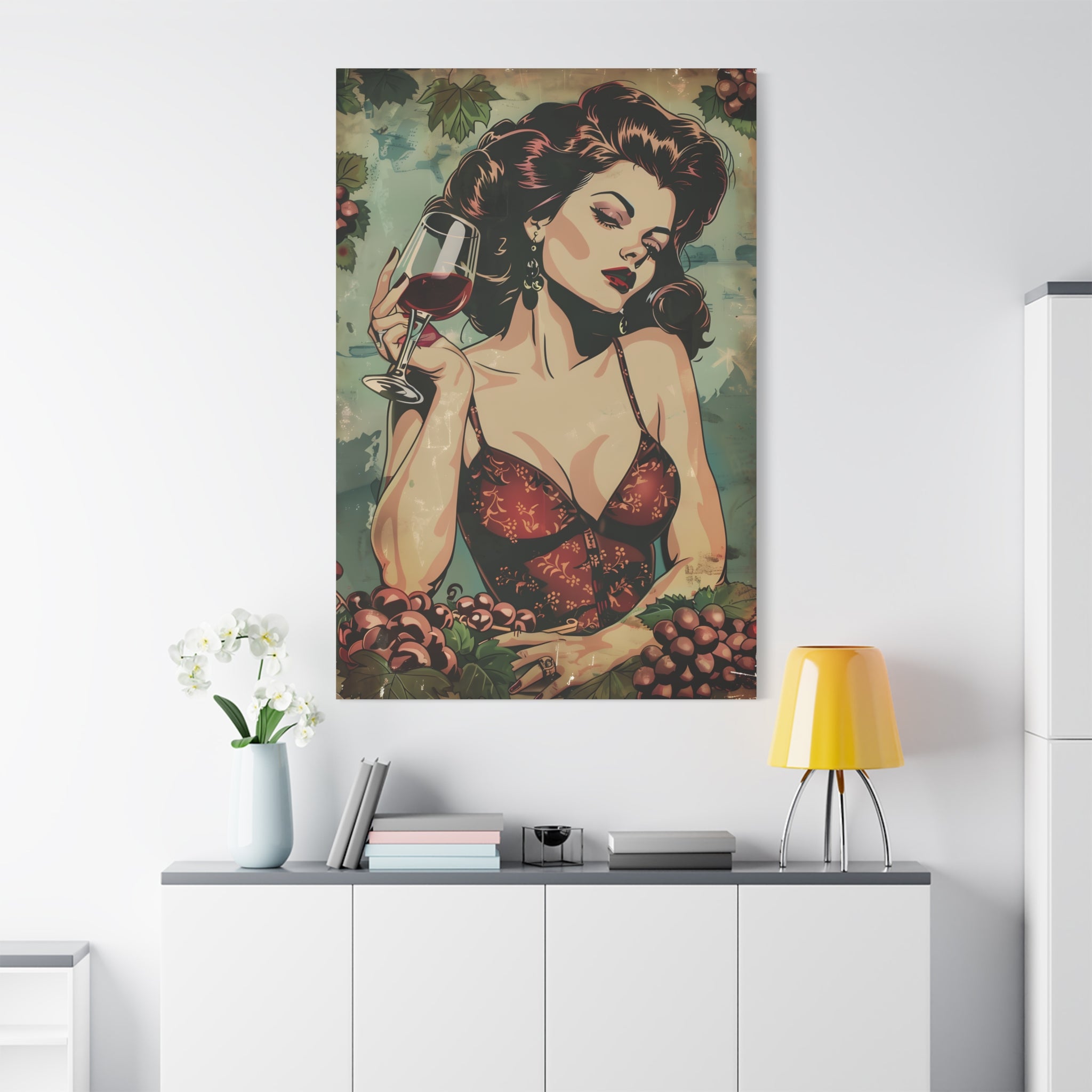 vintage-pin-up-girl-canvas-print-vine-canvas-wall-art-retro-pinup-poster-pin-up-illustration-home-decor-wall-hanging-vintage-