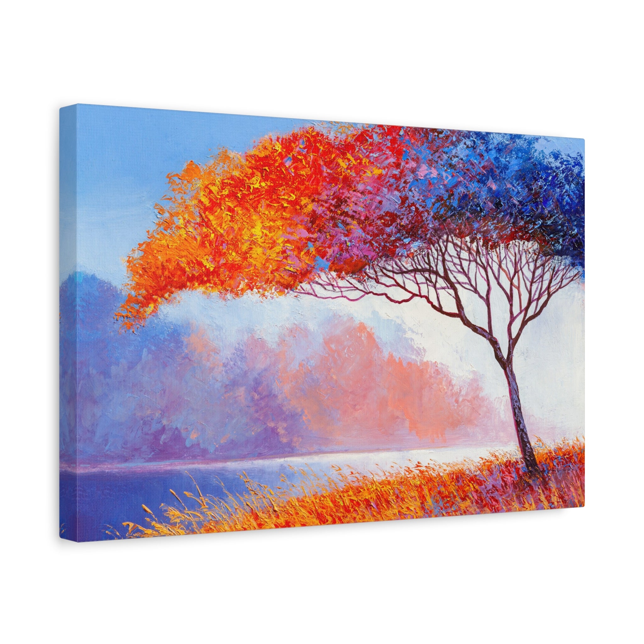 canvas-wall-art-fall-floral-brush-effect-tree-print-stretched-matte-canvas-home-decor-autumn-decor-gift-for-nature-lovers