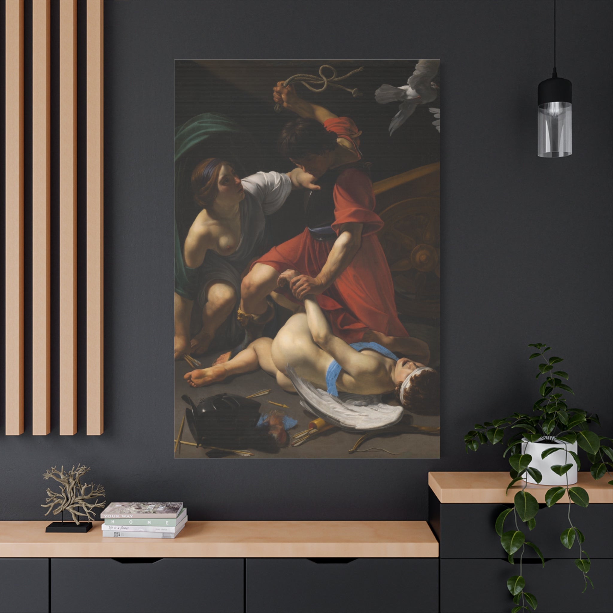 canvas-print-cupid-chastised-bartolomeo-manfredi-1613-matte-canvas-wall-art-stretched-1-25-inch-classic-art-decor-artwork