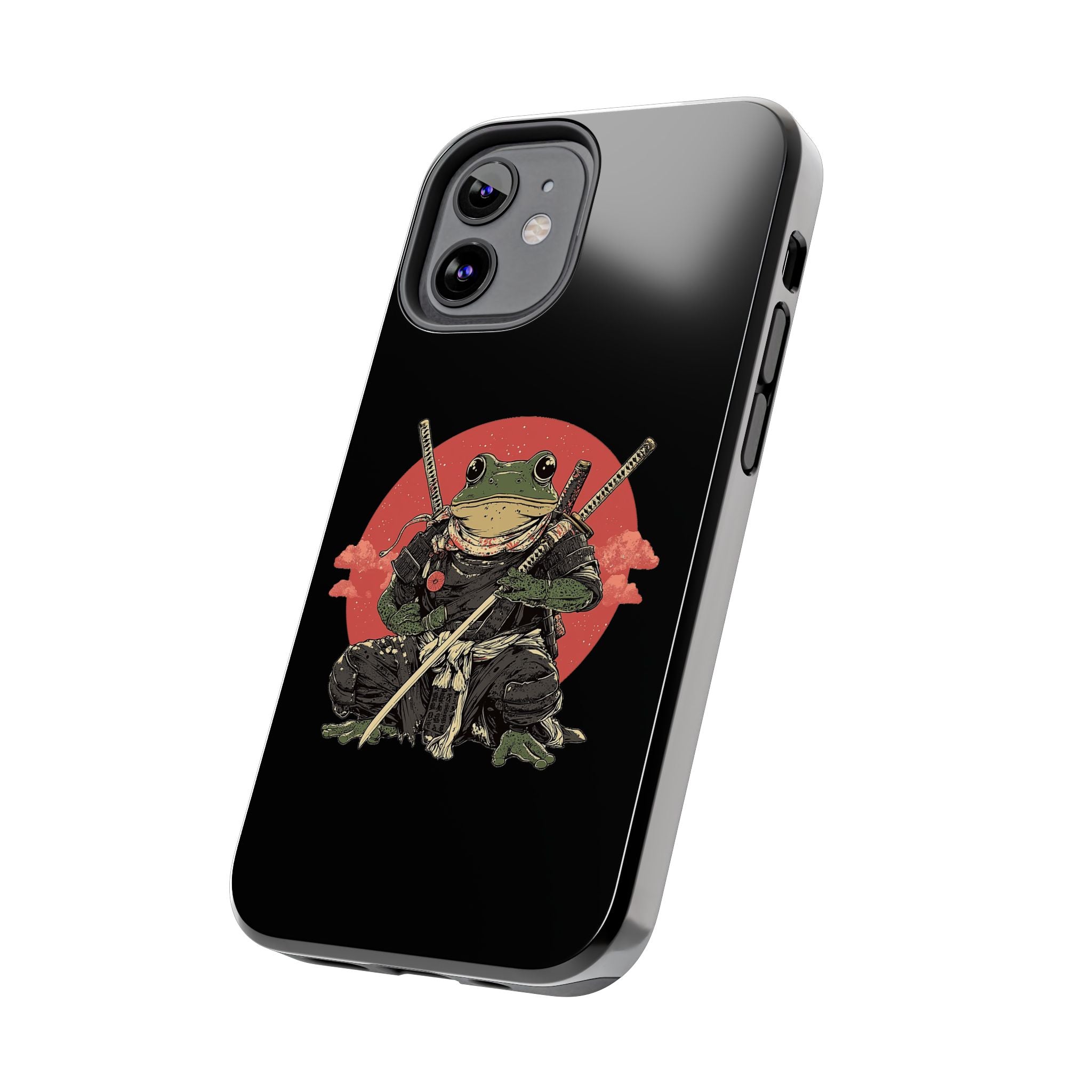 retro-vintage-ninja-frog-iphone-tough-case-red-sun-japanese-samurai-frog-design-ninja-warrior-black-iphone-hard-cover