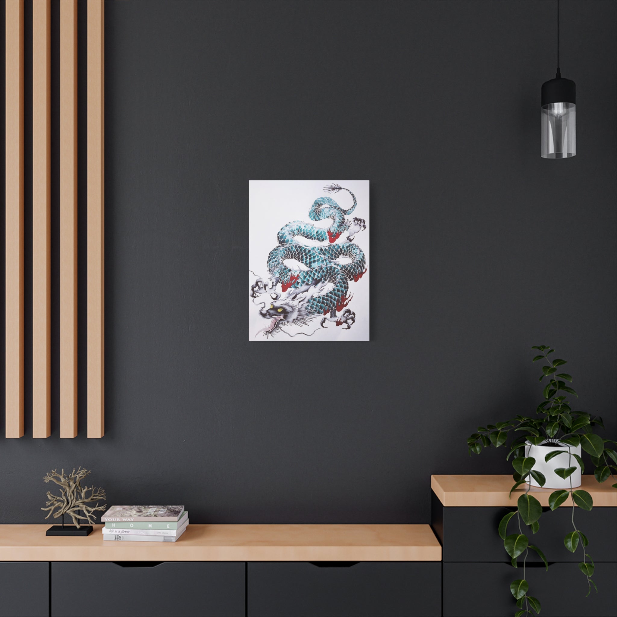 canvas-wall-art-japanese-dragon-mythology-print-matte-stretched-home-decor-asian-inspired-art-mythical-creature-artwork
