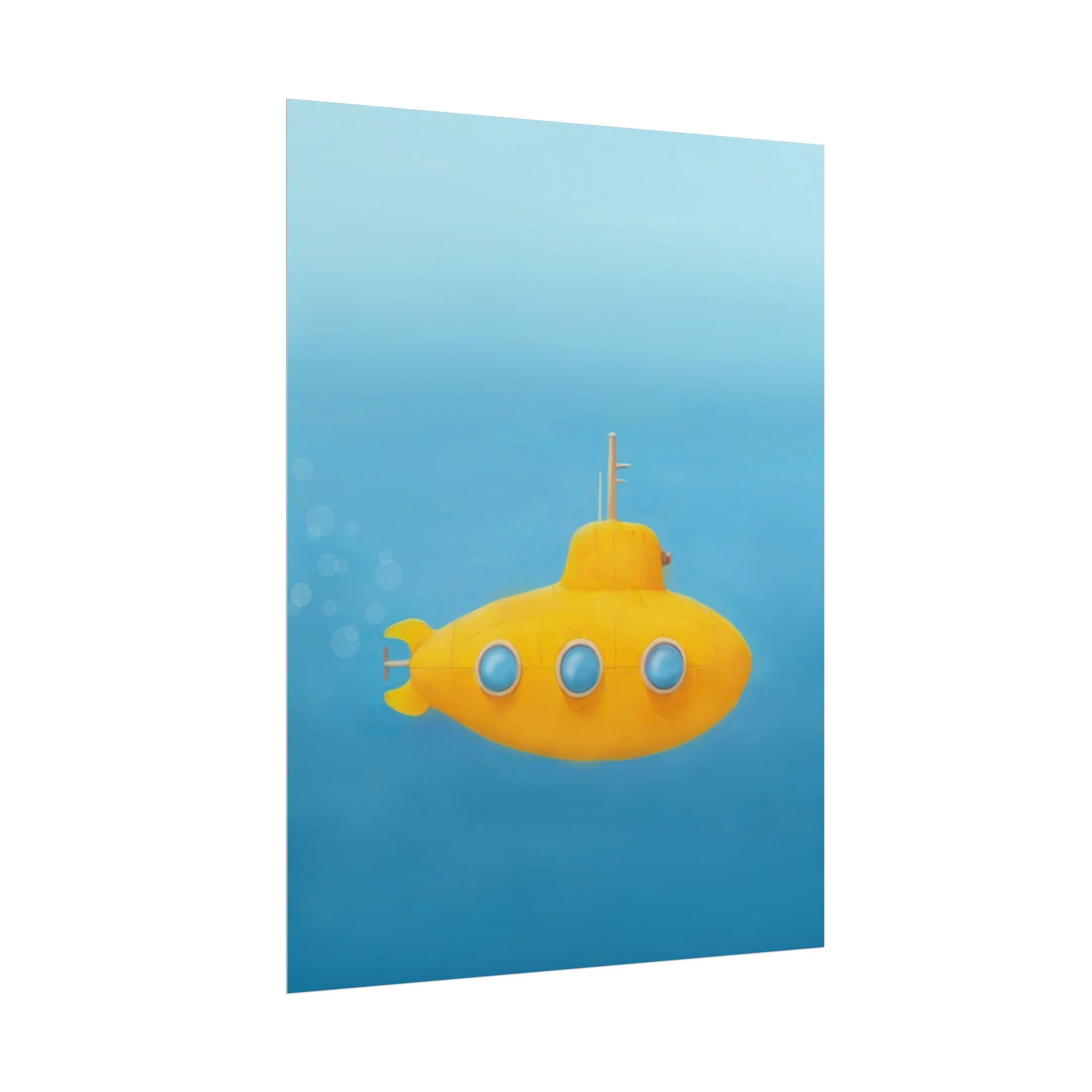 yellow-submarine-nursery-poster-art-fine-art-poster-wall-art-submarine-print-yellow-nursery-decor-gender-neutral-nursery