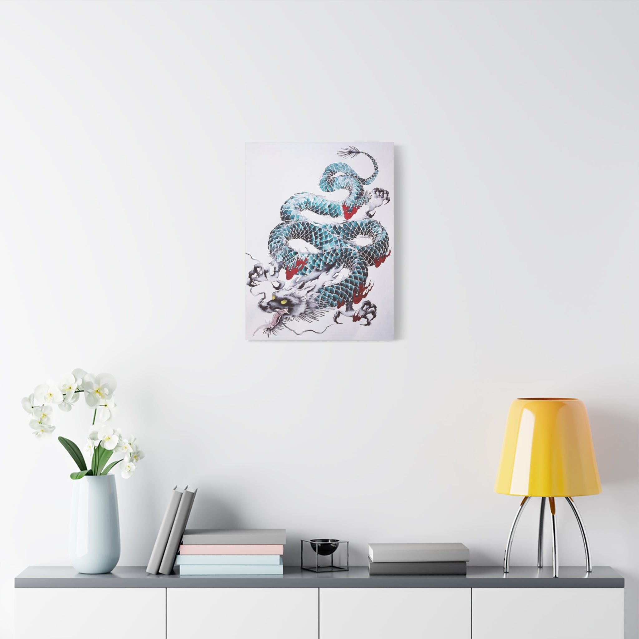 canvas-wall-art-japanese-dragon-mythology-print-matte-stretched-home-decor-asian-inspired-art-mythical-creature-artwork