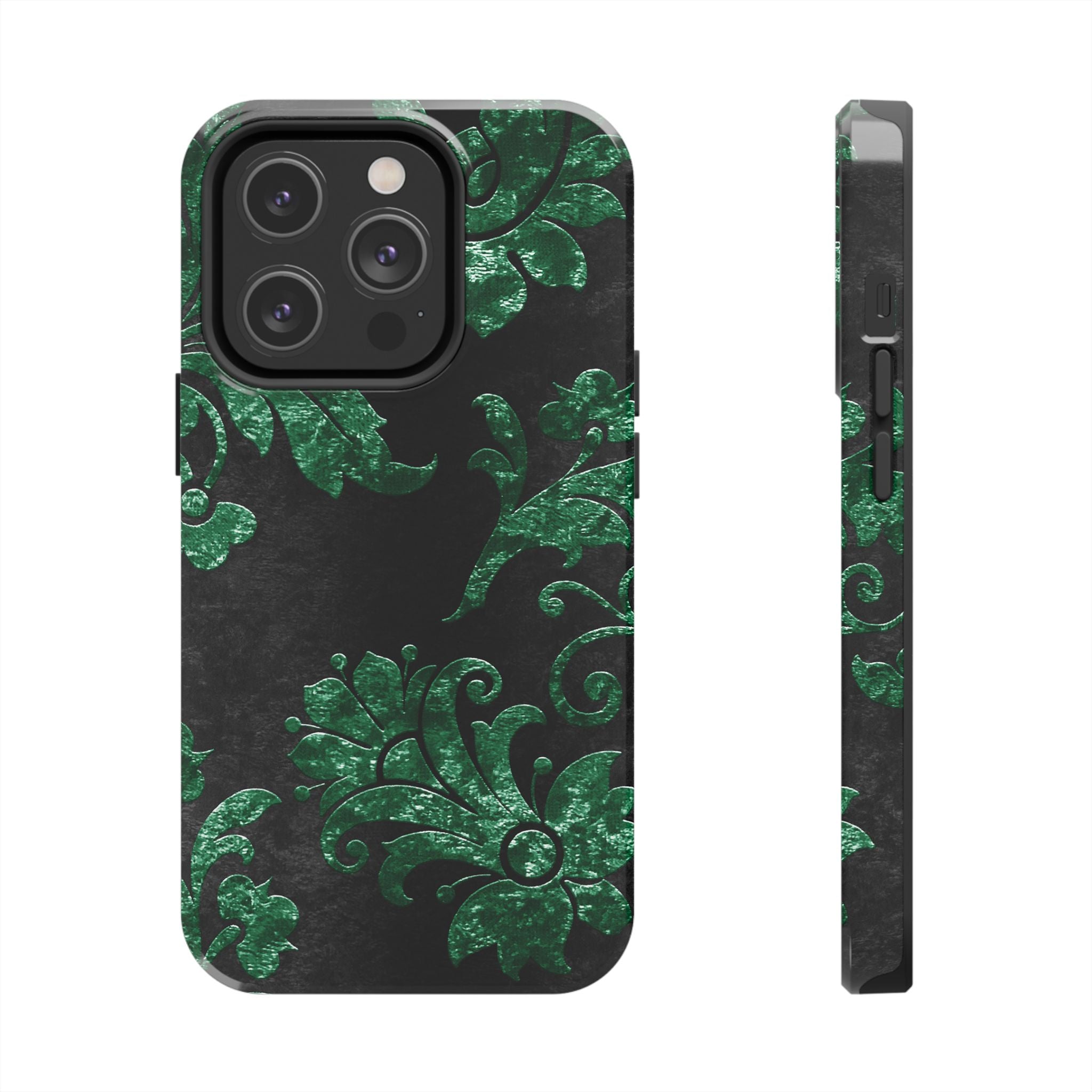 embossed-emerald-velvet-tough-iphone-case-protective-iphone-cover-heavy-duty-iphone-case-rugged-phone-case-durable-smartphone