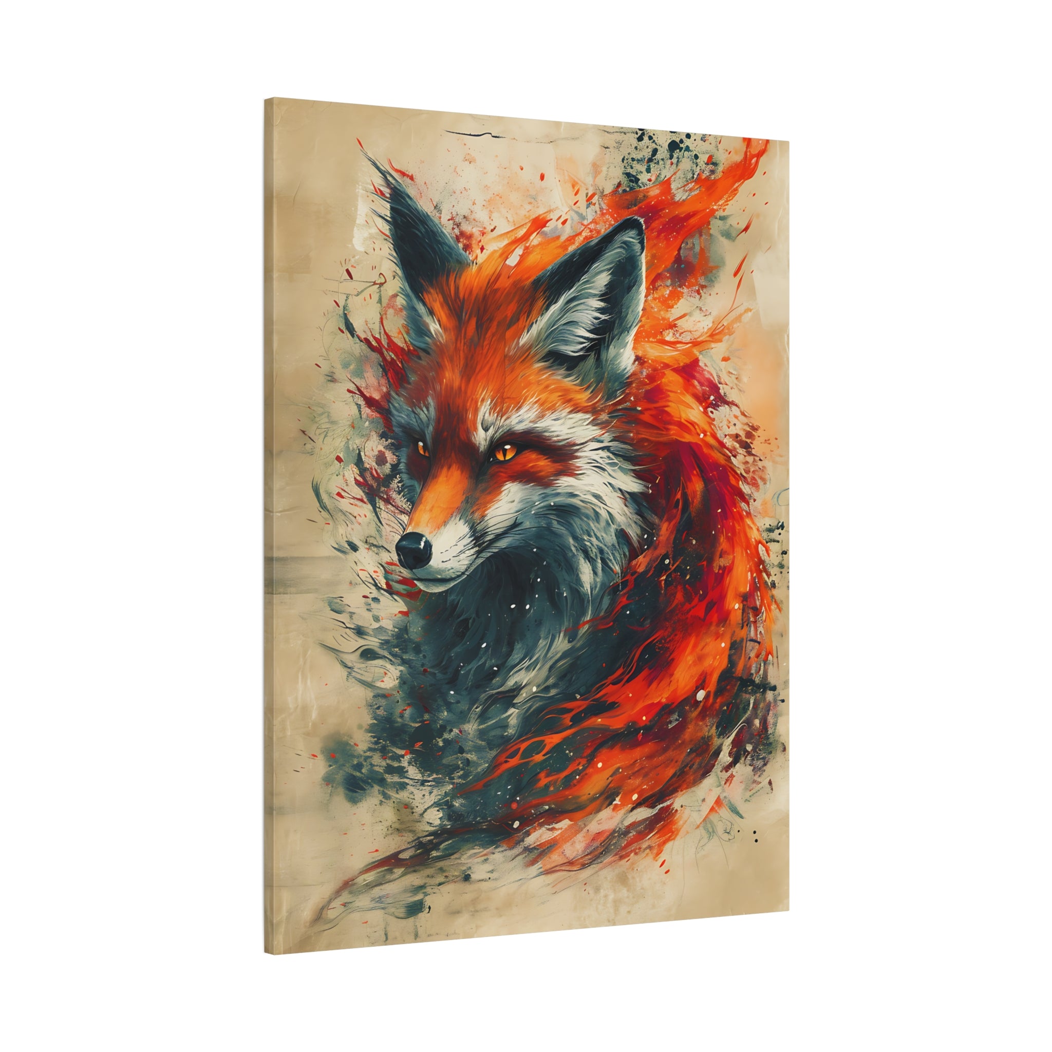 Red Fox Poster Print, Fantasy Wildlife Wall Art, Home Decor, Animal Lover Gift, Nature Print, Fantasy Art Decor, Poster Wall Art