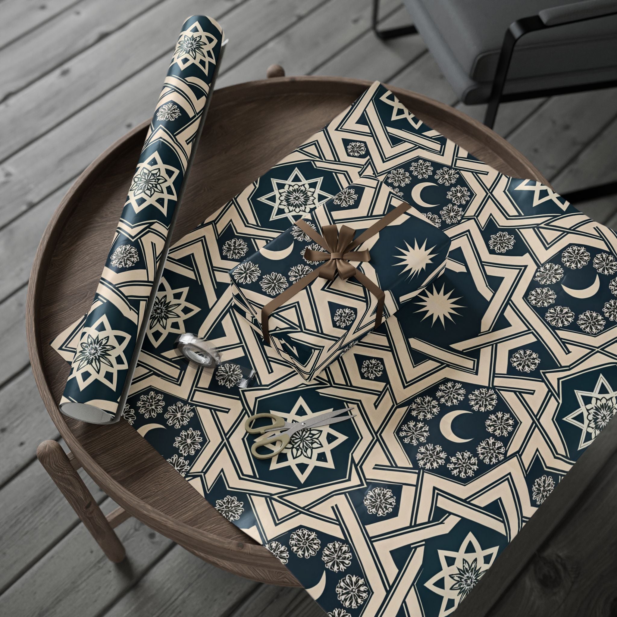 ramadan-night-wrapping-papers-islamic-celestial-gift-wrap-mosque-silhouette-eid-holiday-supplies-festive-present-packaging-re