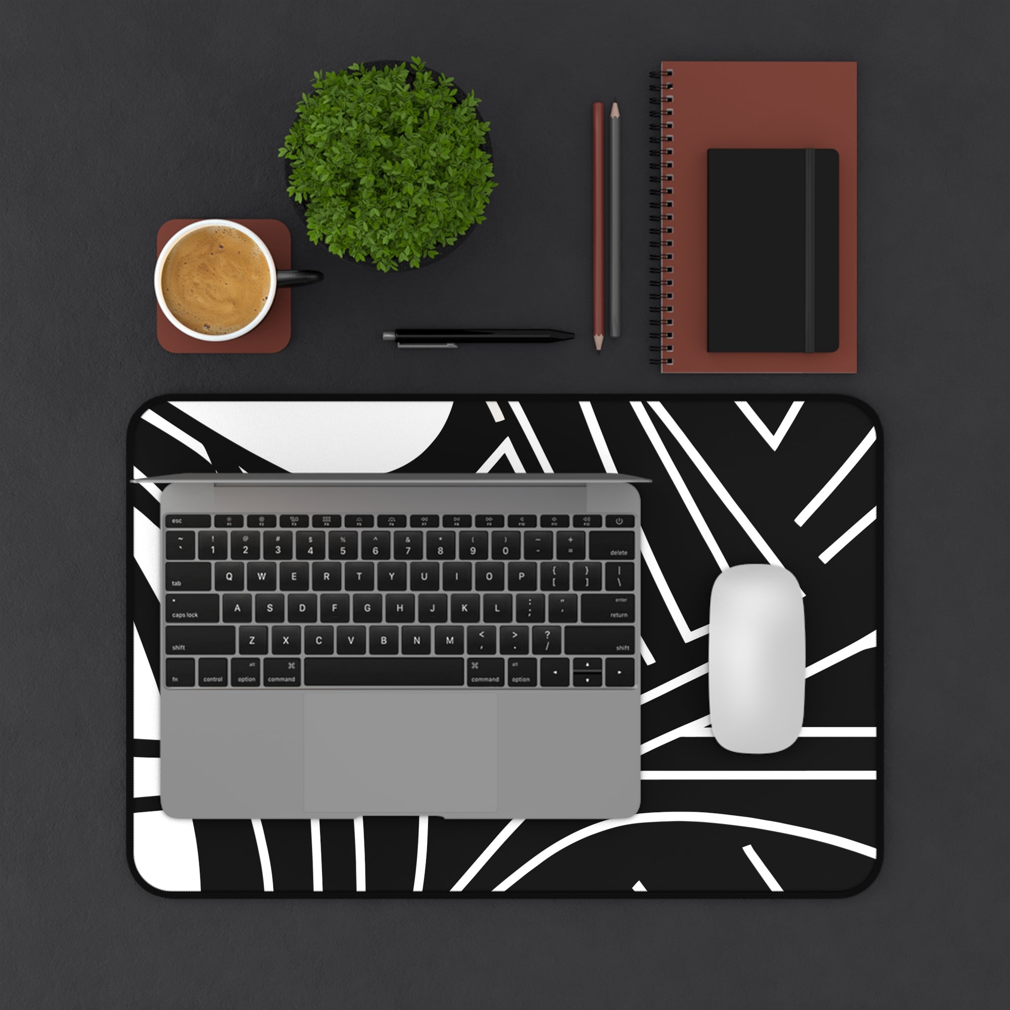 abstract-lines-monochrome-mouse-pad-abstract-art-desk-mat-sleek-black-and-white-desk-pad-minimalist-mouse-pad-aesthetic