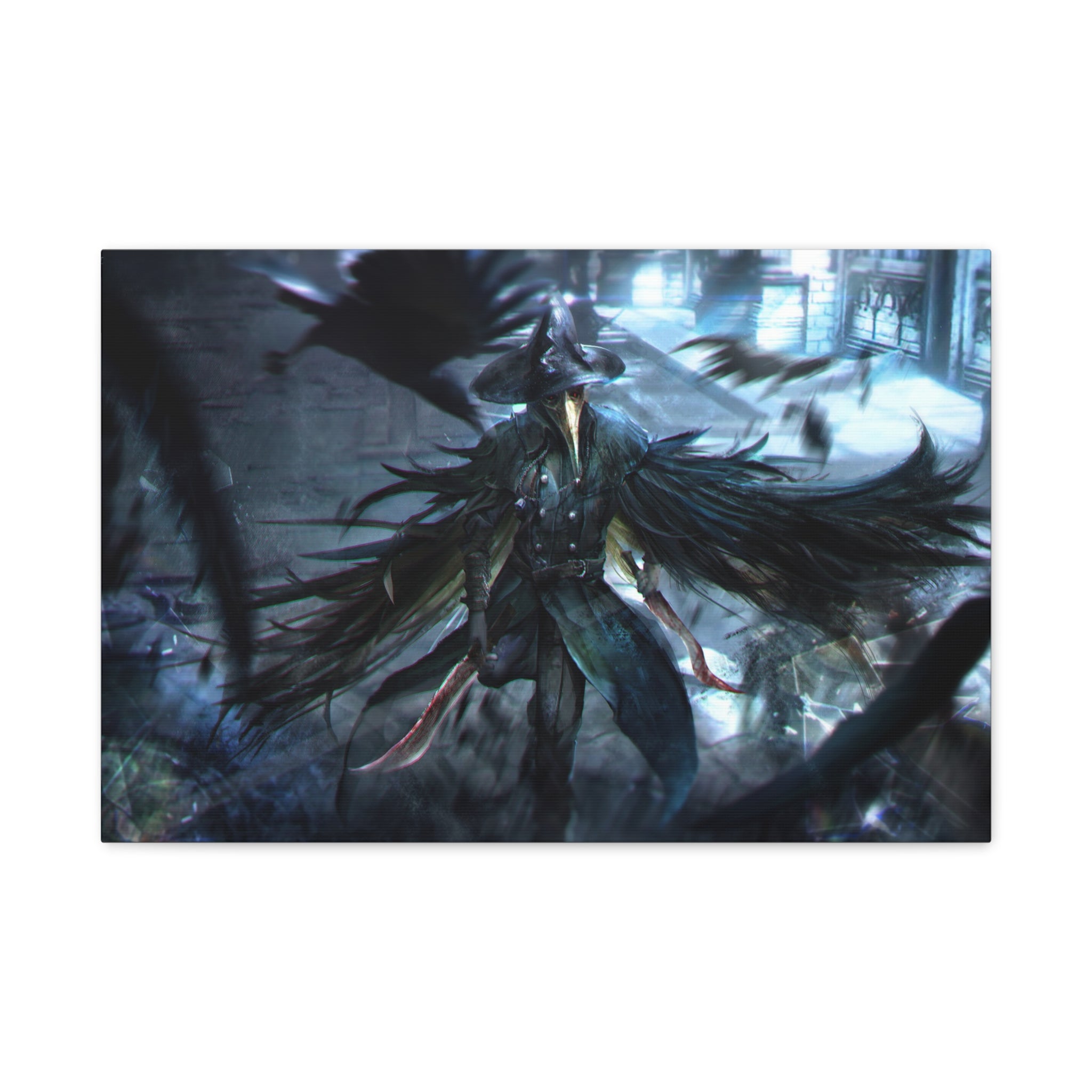 Bloodborne Eileen The Crow Canvas Wall Art, Fantasy Home Wall Decor, Game Wall Art Print, Gothic Art