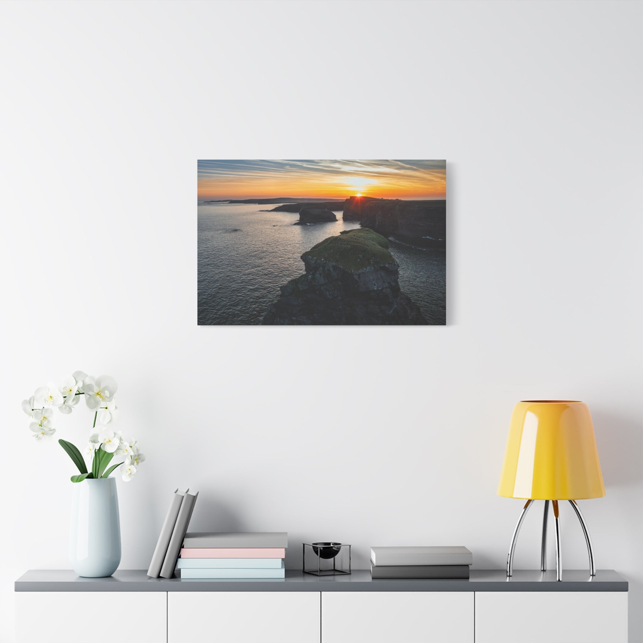 canvas-print-irish-landscape-wall-art-ocean-cliff-decor-stretched-matte-canvas-landscape-large-print-sunset-decor