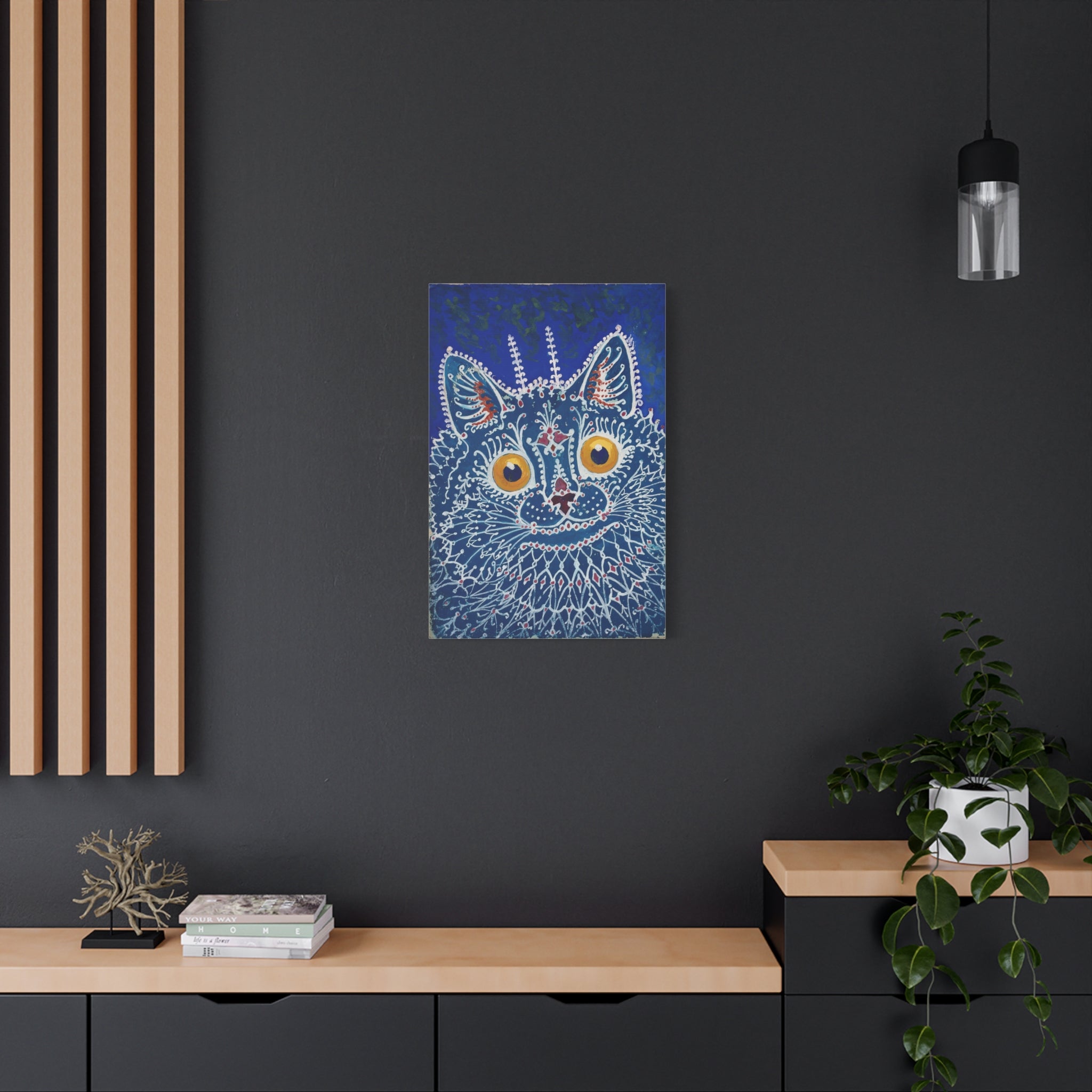 canvas-print-louis-wain-cat-gothic-style-gouache-art-large-wall-decor-matte-stretched-home-office-decoration-unique-cat-print