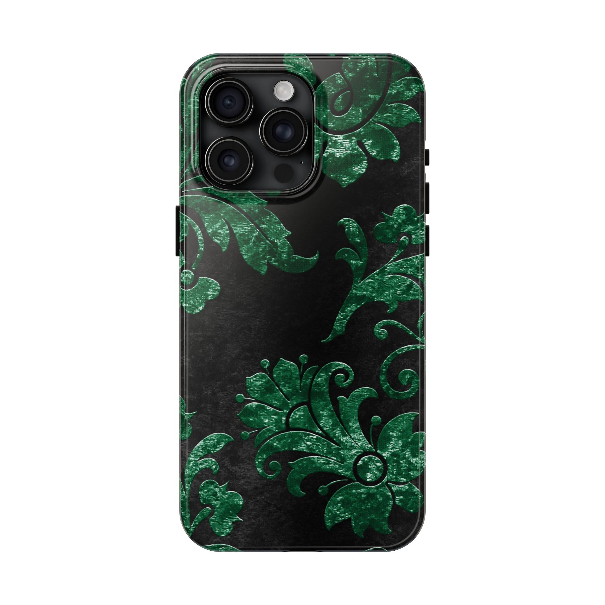 embossed-emerald-velvet-tough-iphone-case-protective-iphone-cover-heavy-duty-iphone-case-rugged-phone-case-durable-smartphone
