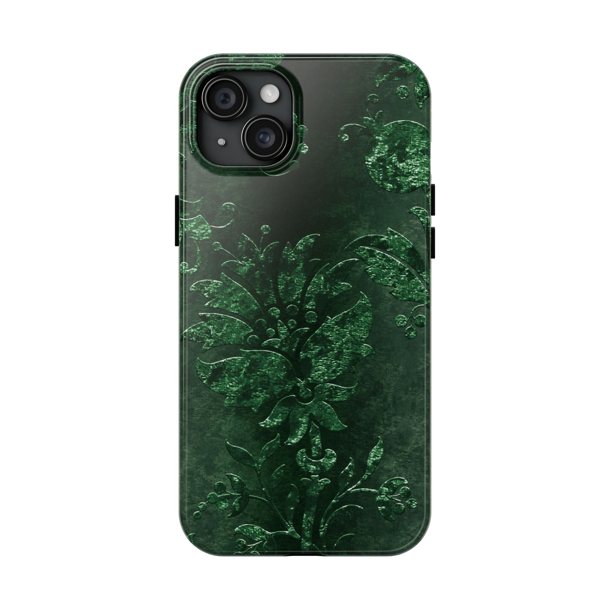 embossed-emerald-velvet-tough-iphone-case-protective-iphone-cover-heavy-duty-iphone-case-rugged-phone-case-durable-smartphone