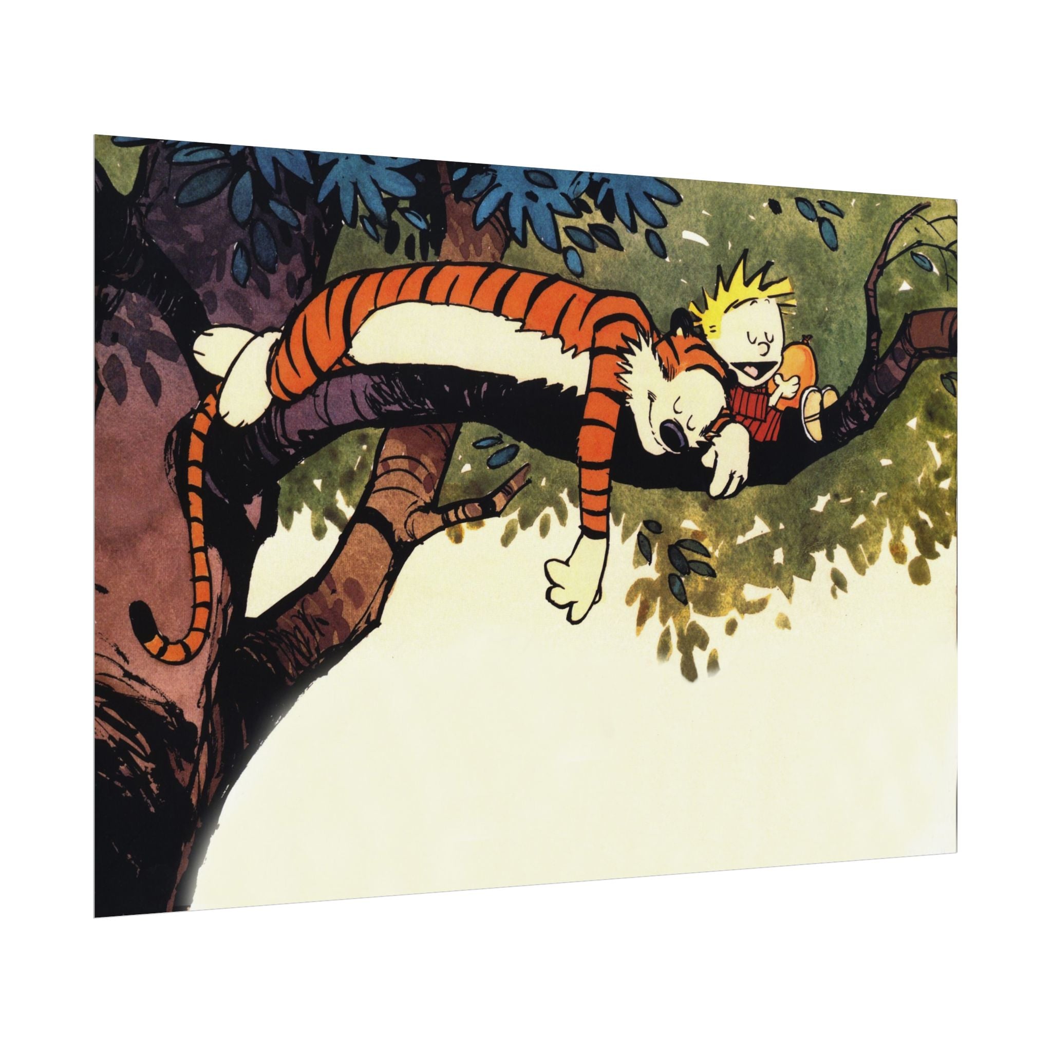 Calvin and Hobbes Poster Wall Art - Nostalgic Cartoon Wall Decor - Unique Birthday Gift for Fans - Timeless Comic Book Art