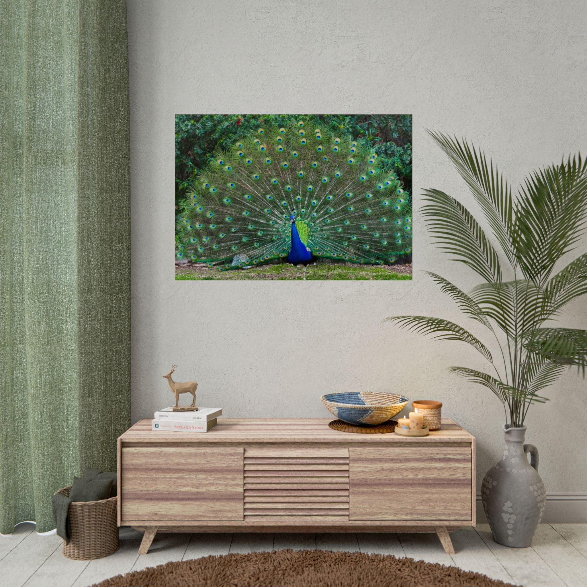 peacock-fine-art-poster-wall-art-print-gift-home-decor-rolled-posters-art-prints-unique-room-decor-animal-lover-gift-nature
