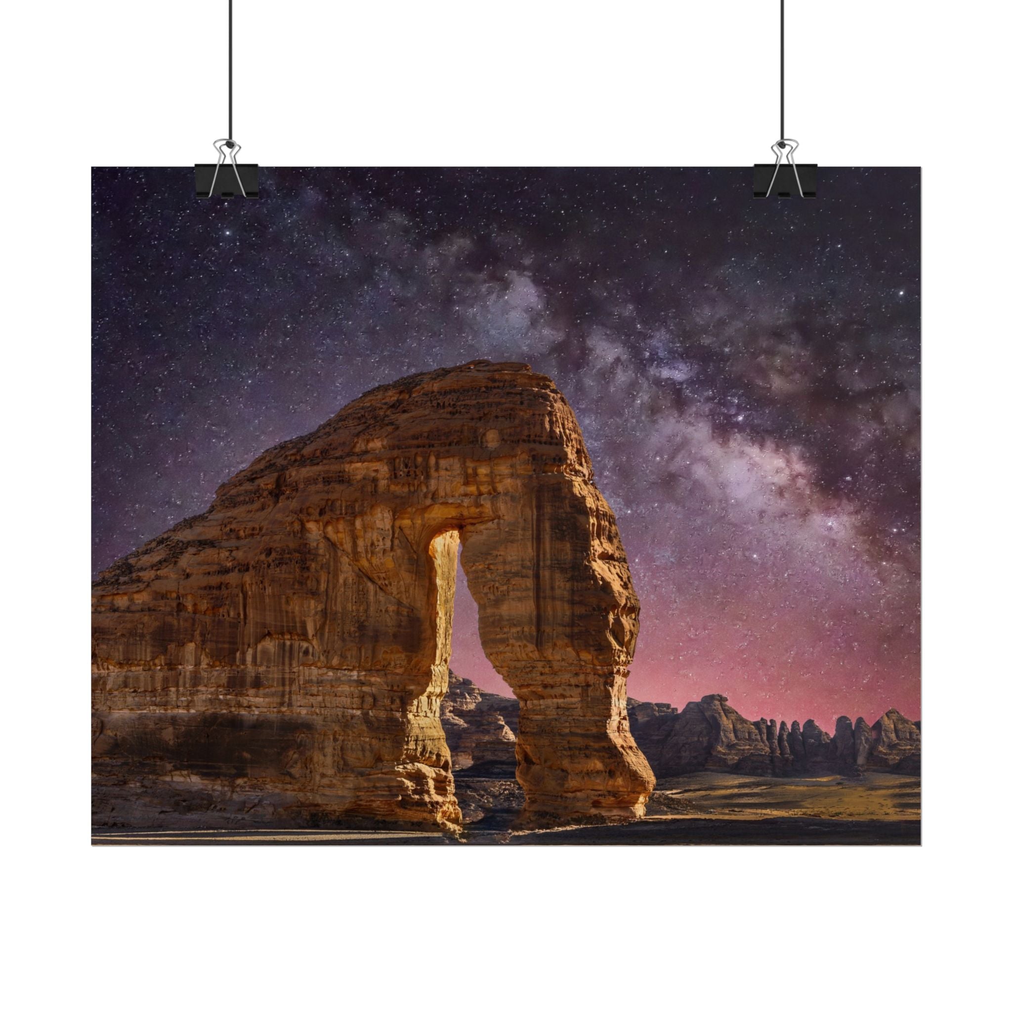 desert-landscape-poster-print-milky-way-poster-wall-art-milky-way-decor-artwork-unique-home-decor-starry-night-picture