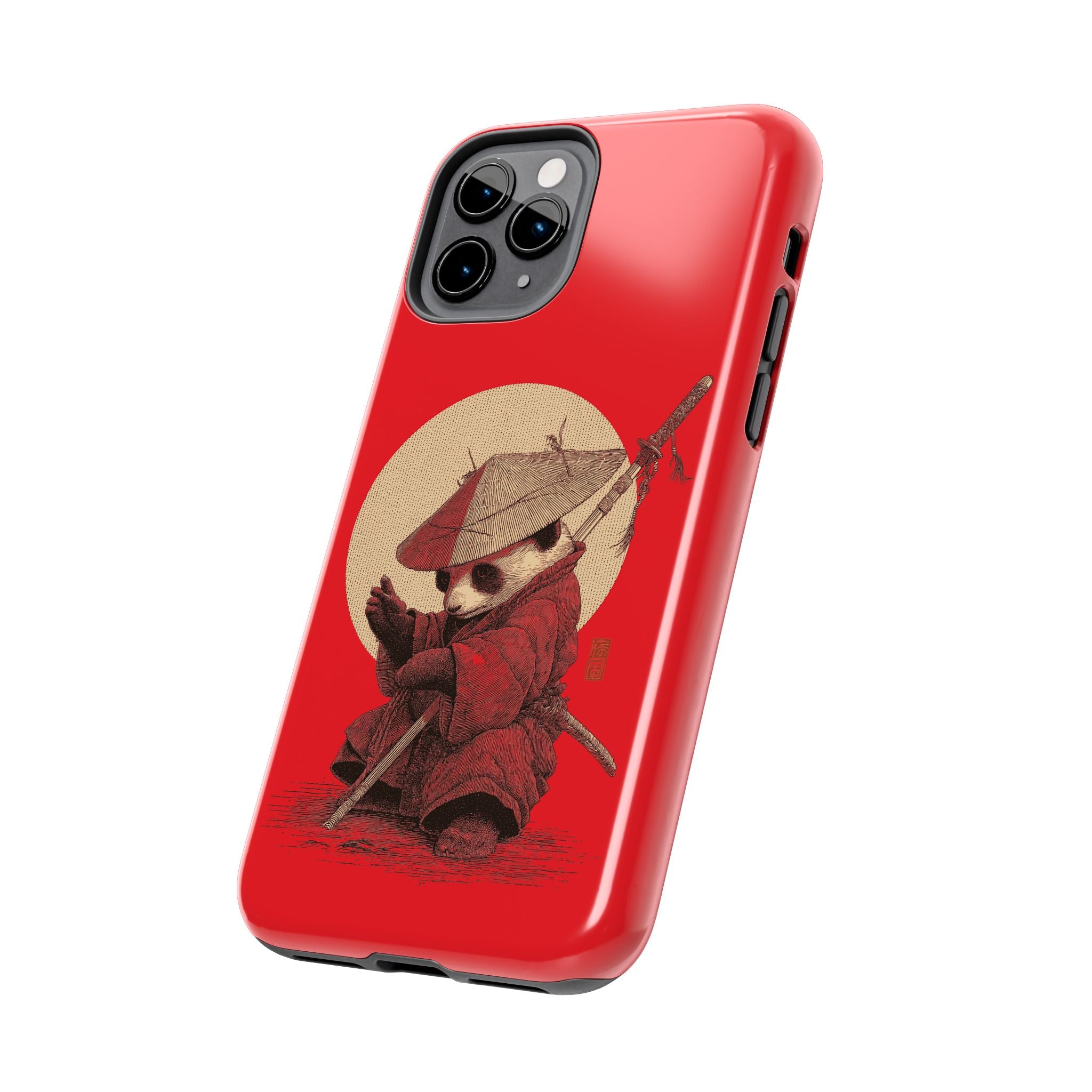 japanese-samurai-panda-iphone-tough-case-kawaii-animal-phone-cover-protective-phone-cover-japandi-art-iphone-case