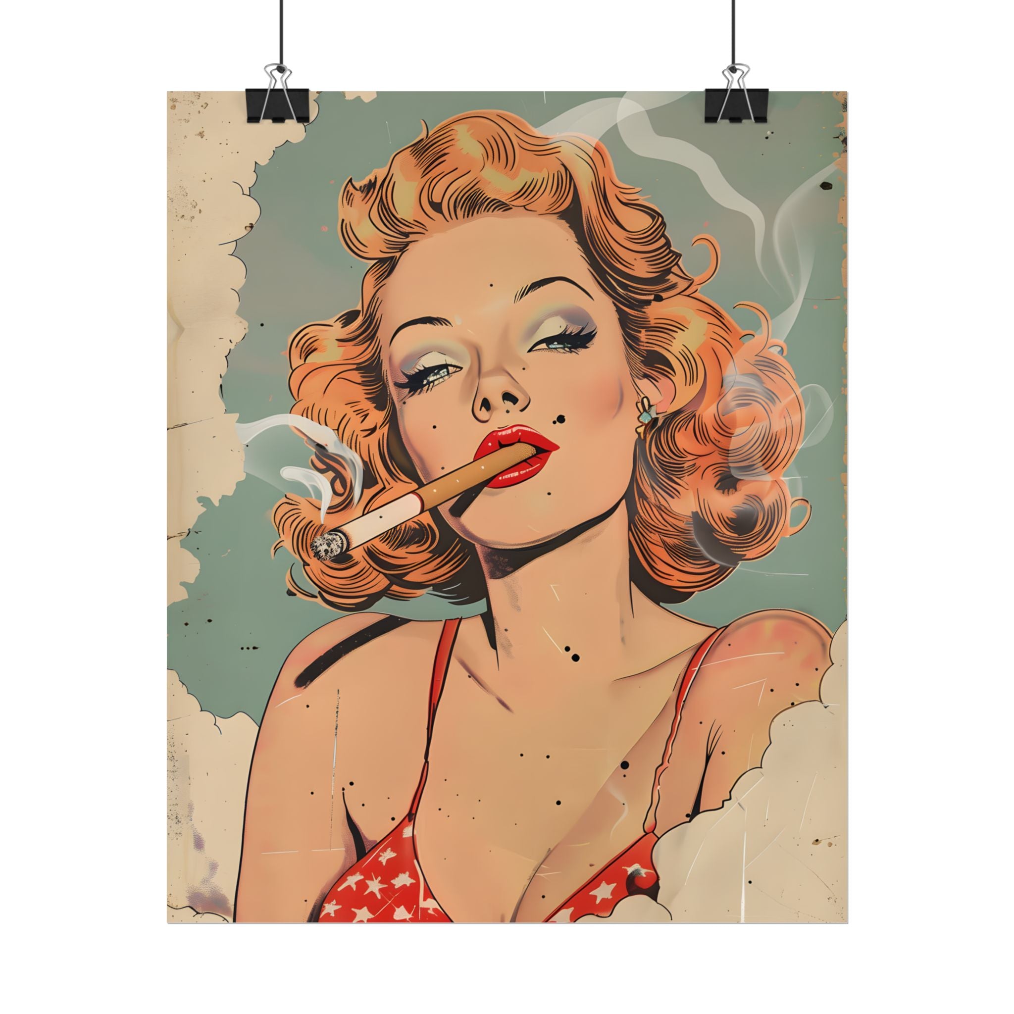 vintage-pin-up-girl-poster-print-girl-smoking-cigarette-wall-art-retro-pinup-poster-pin-up-illustration-home-decor-wall-hangi