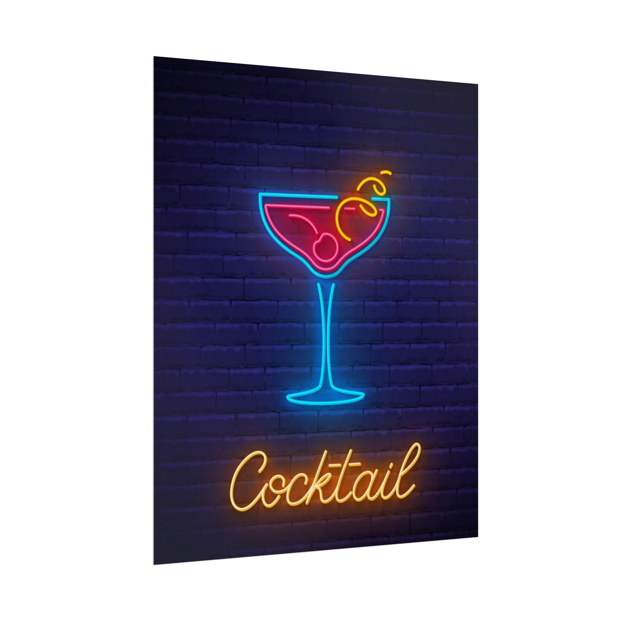 cocktail-neon-martini-poster-wall-art-decor-large-poster-artwork-cocktail-print-bar-decor-kitchen-wall-art