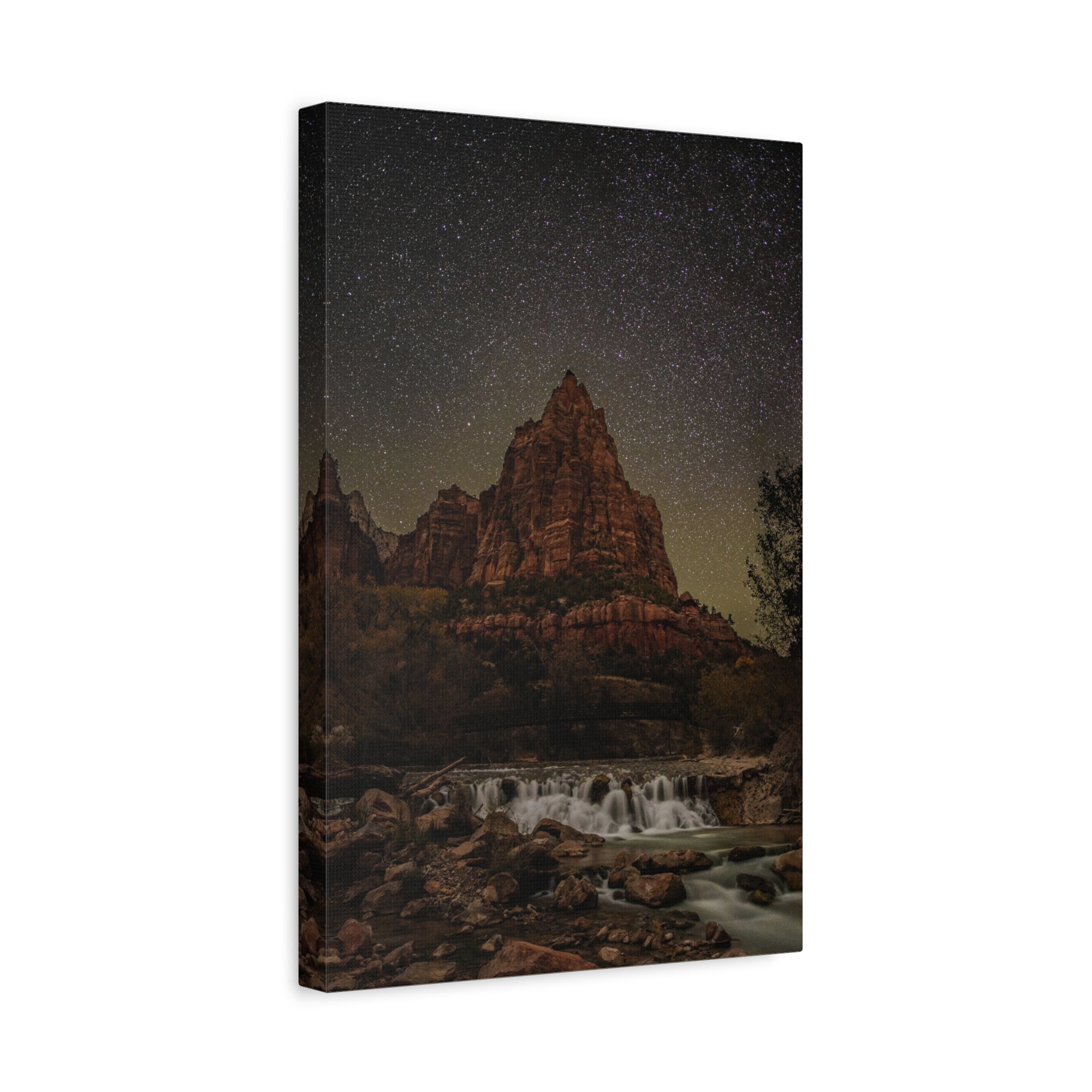 canvas-wall-art-zion-national-park-mountain-nature-landscape-starry-night-canvas-print-living-room-decor-rustic-decor
