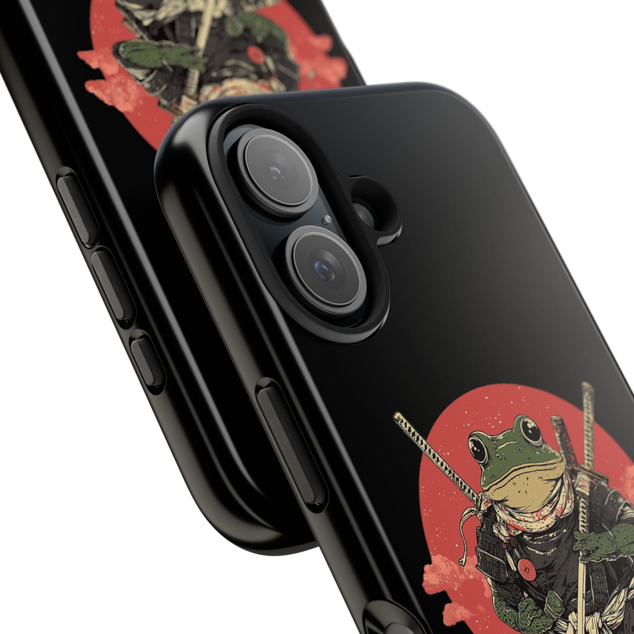 retro-vintage-ninja-frog-iphone-tough-case-red-sun-japanese-samurai-frog-design-ninja-warrior-black-iphone-hard-cover