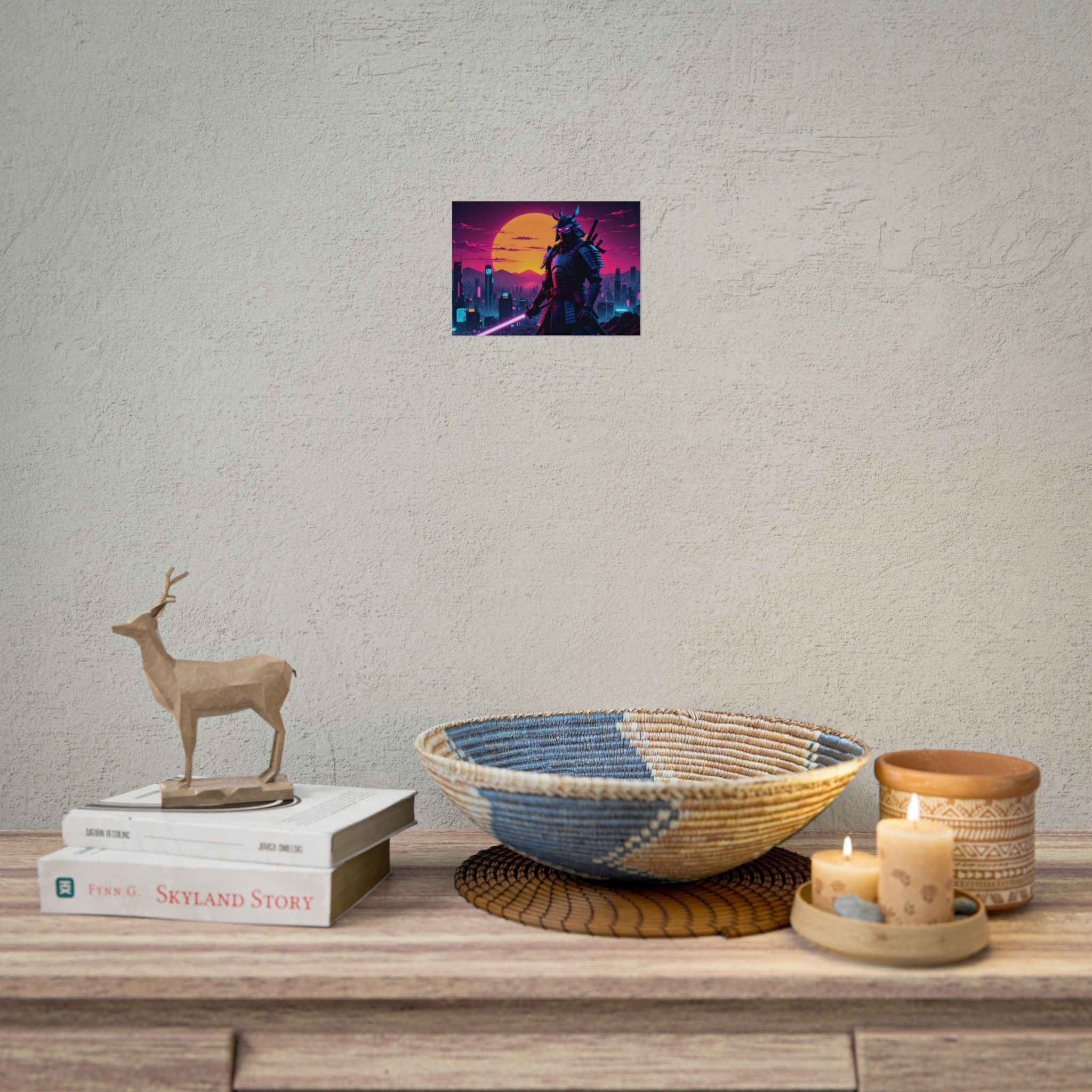 samurai-retrowave-poster-print-synthawave-wall-art-poster-gift-for-anime-fans-home-decor-japanese-art-retro-aesthetic-lightsa