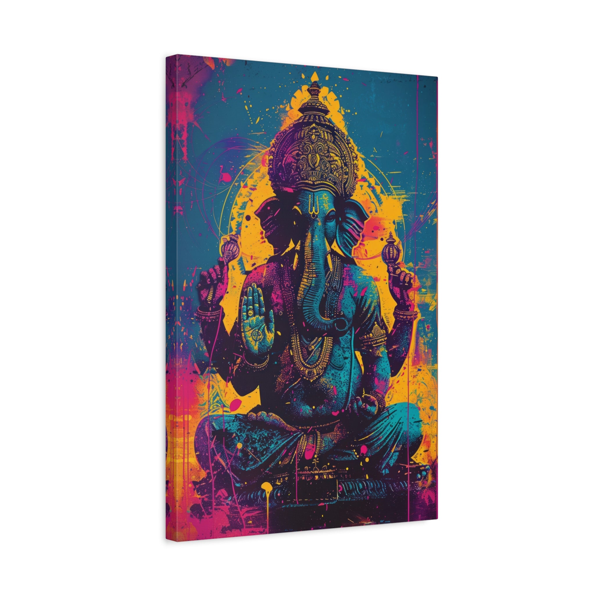 colorful-ganesha-canvas-print-wall-art-decor-spiritual-home-decor-indian-elephant-deity-art-hindu-god-painting-ethnic-wall-ha