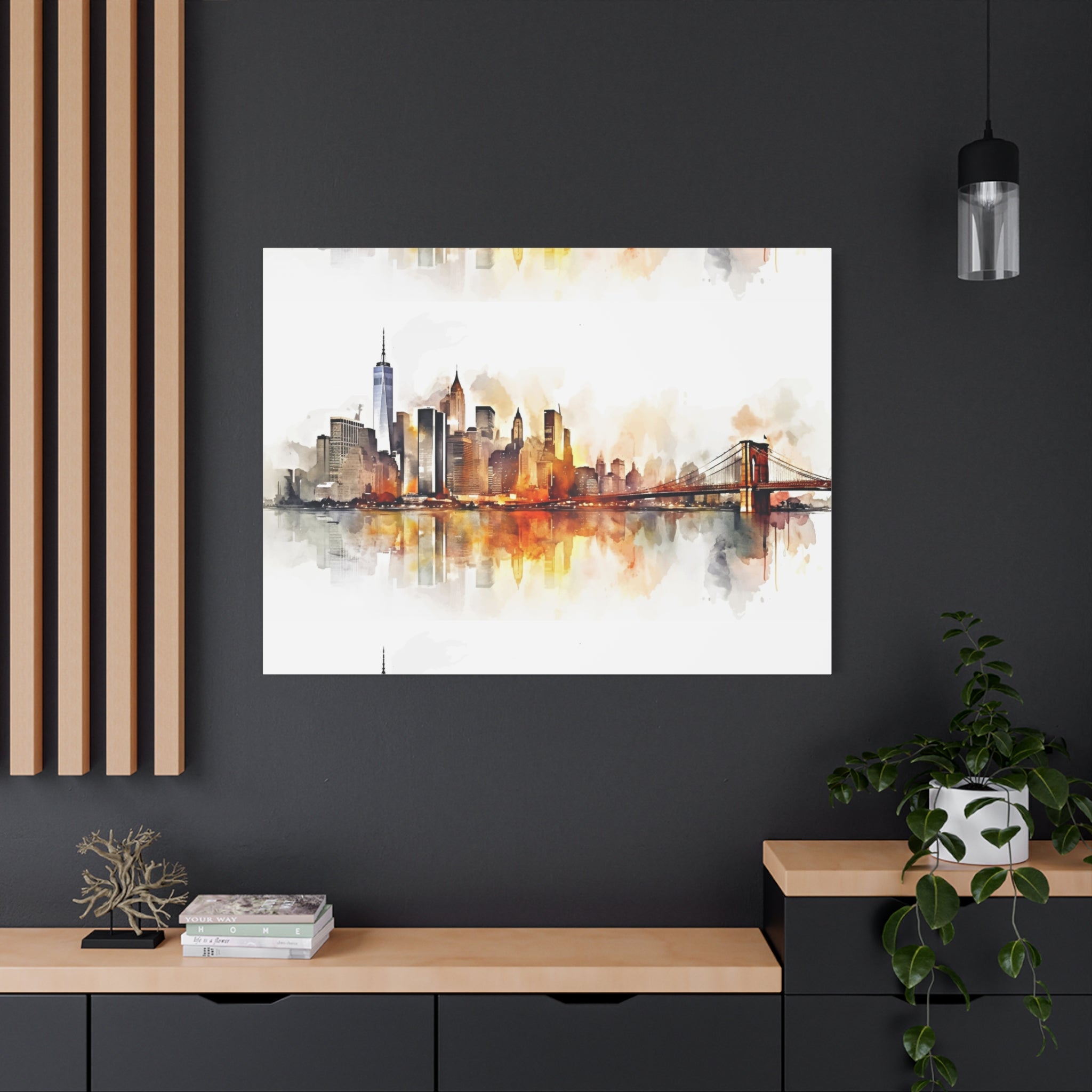 canvas-wall-art-print-watercolor-new-york-city-cityscape-home-decor-matte-stretched-alternative-nyc-wall-decor-urban-landscap