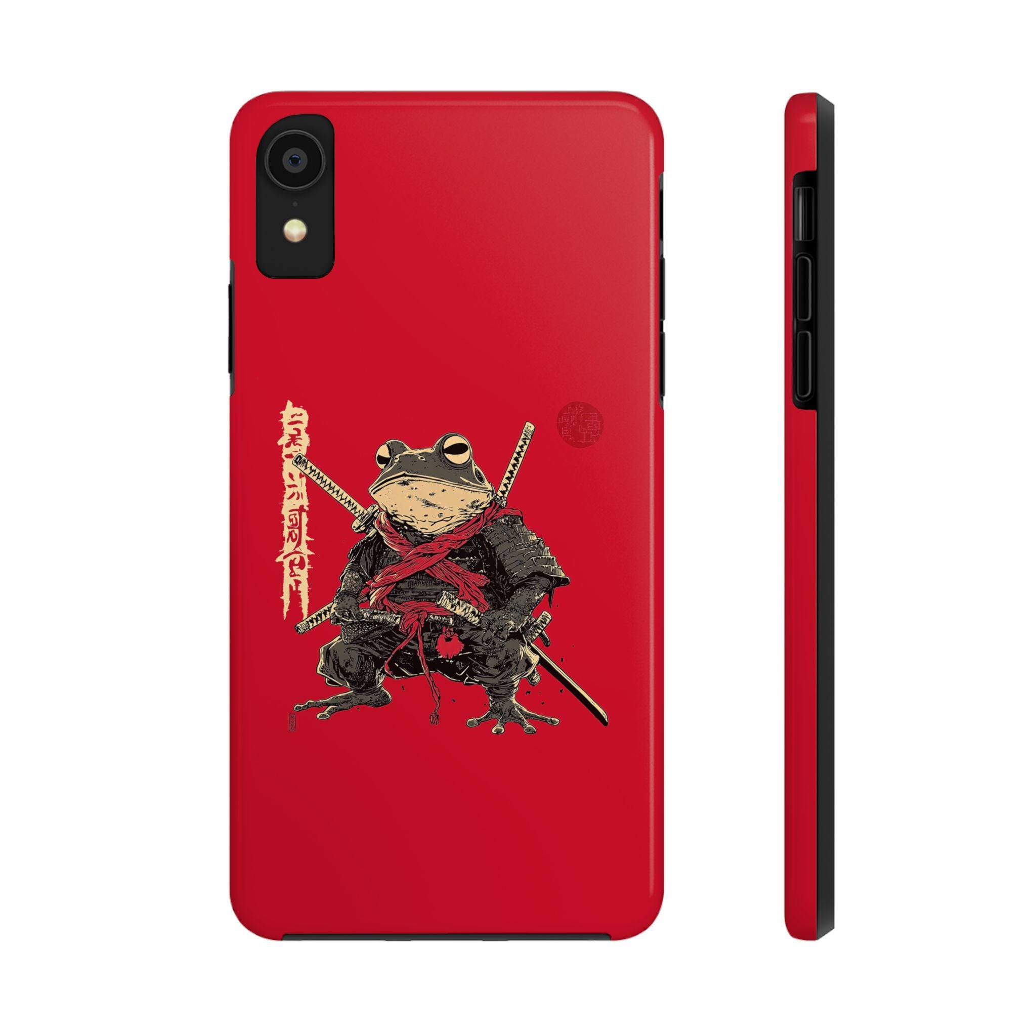 retro-vintage-ninja-frog-iphone-tough-case-red-sun-japanese-samurai-frog-design-stylish-tough-protector-red-iphone-case