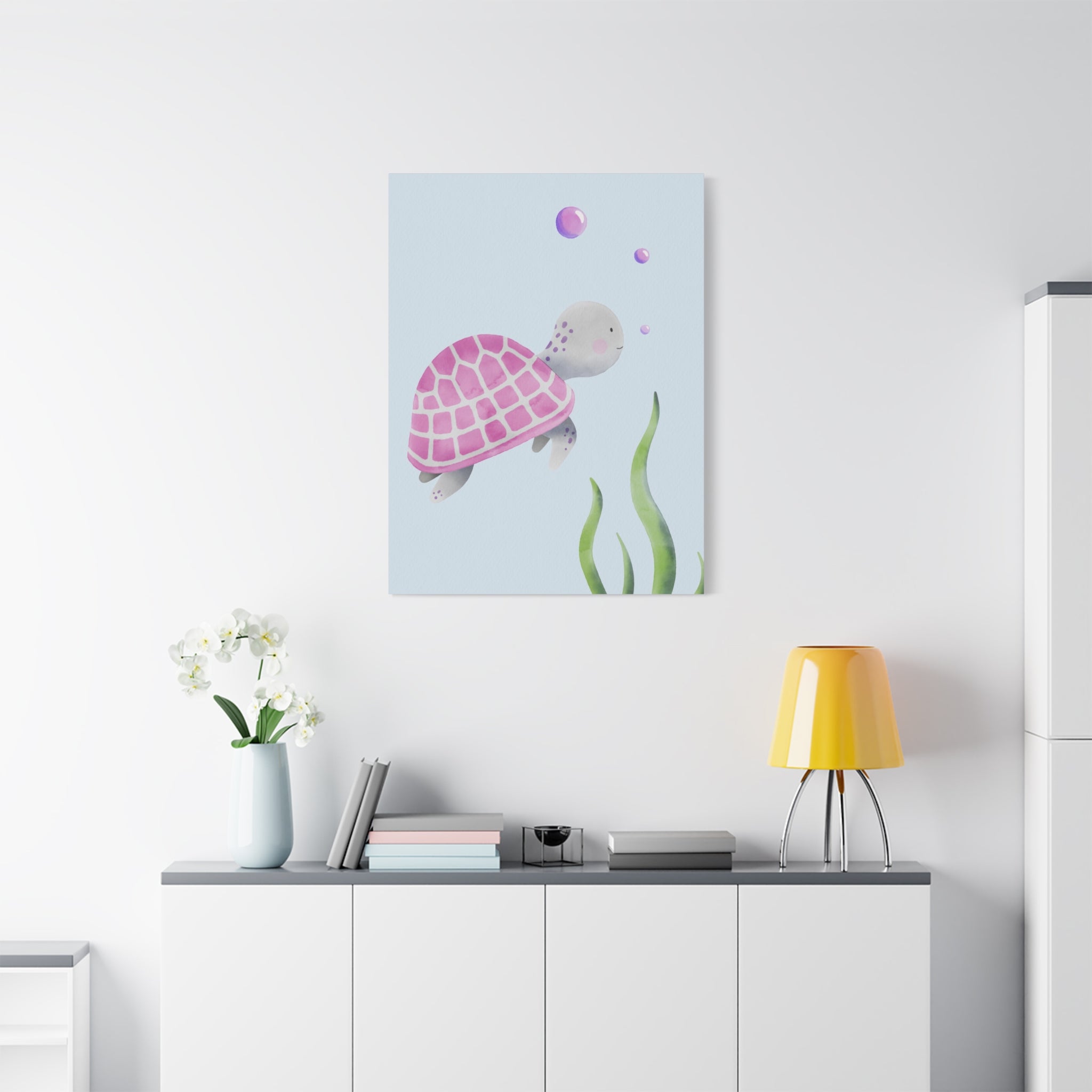 canvas-wall-art-cute-sea-turtle-nursery-decor-baby-sea-turtle-print-nursery-art-cute-sea-turtle-decoration-baby-nursery-cute-