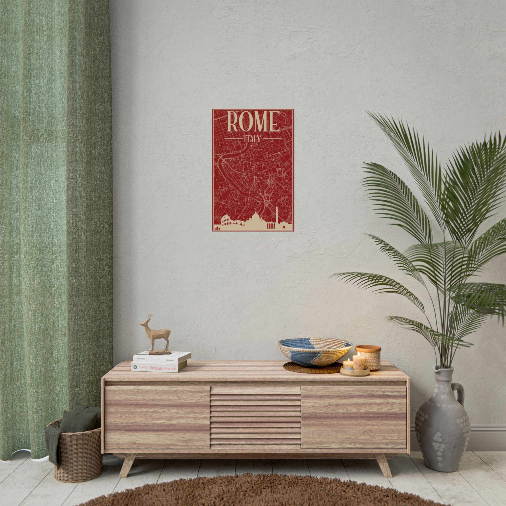 rome-italy-travel-poster-rolled-posters-for-home-decor-wall-art-print-italian-cityscape-wall-hanging