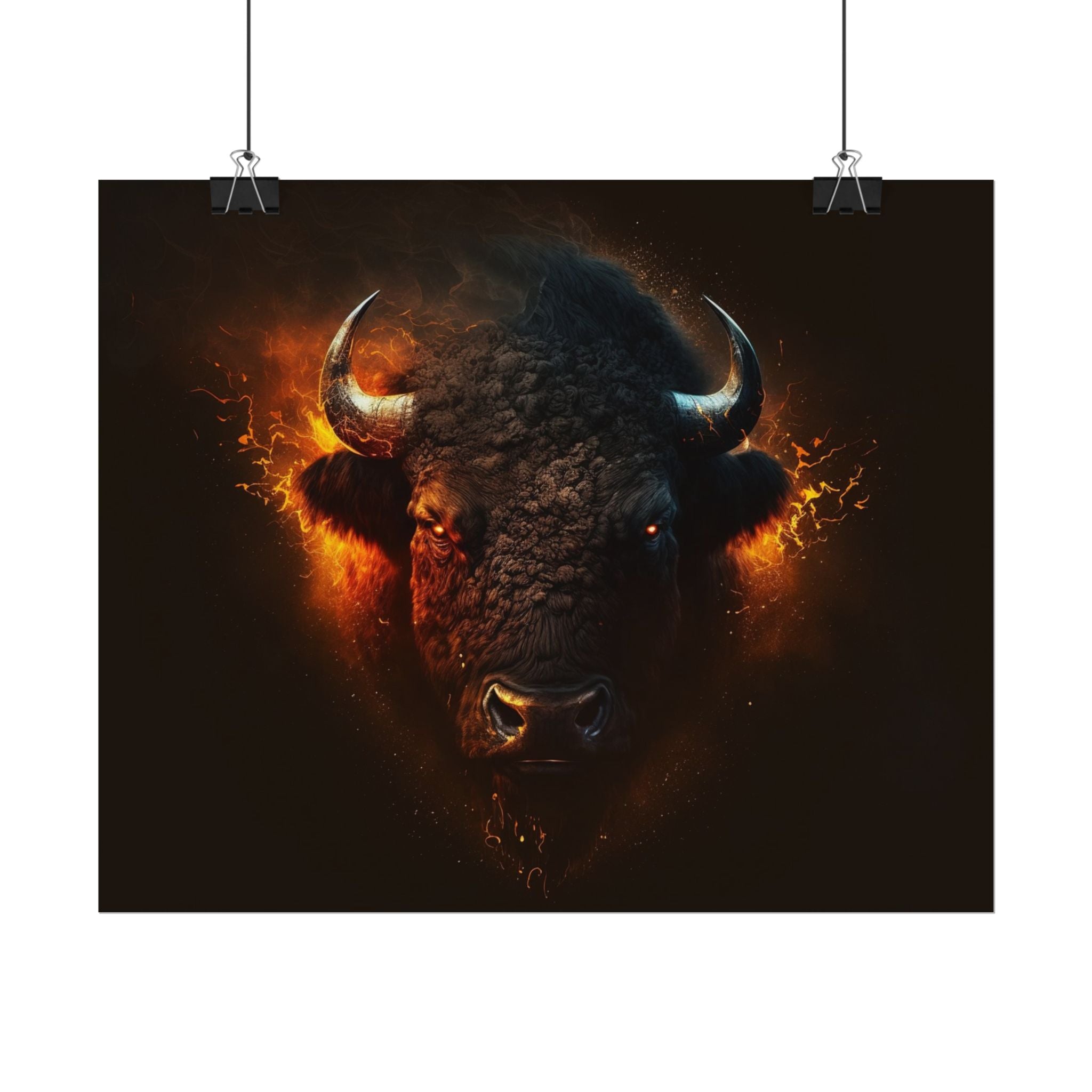 bison-art-poster-wall-decor-buffalo-gift-wildlife-home-decoration-western-bison-wall-art-nature-lover-gift-farm-house-wall-de