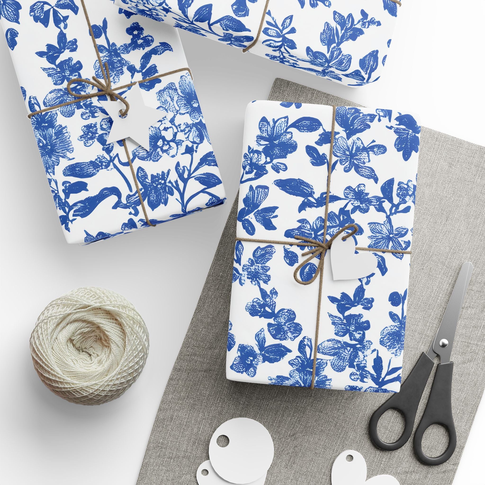 wrapping-papers-blue-french-toile-floral-elegant-gift-wrap-holiday-gift-wrap-birthday-wrapping-paper-wedding-gift-wrap-christ