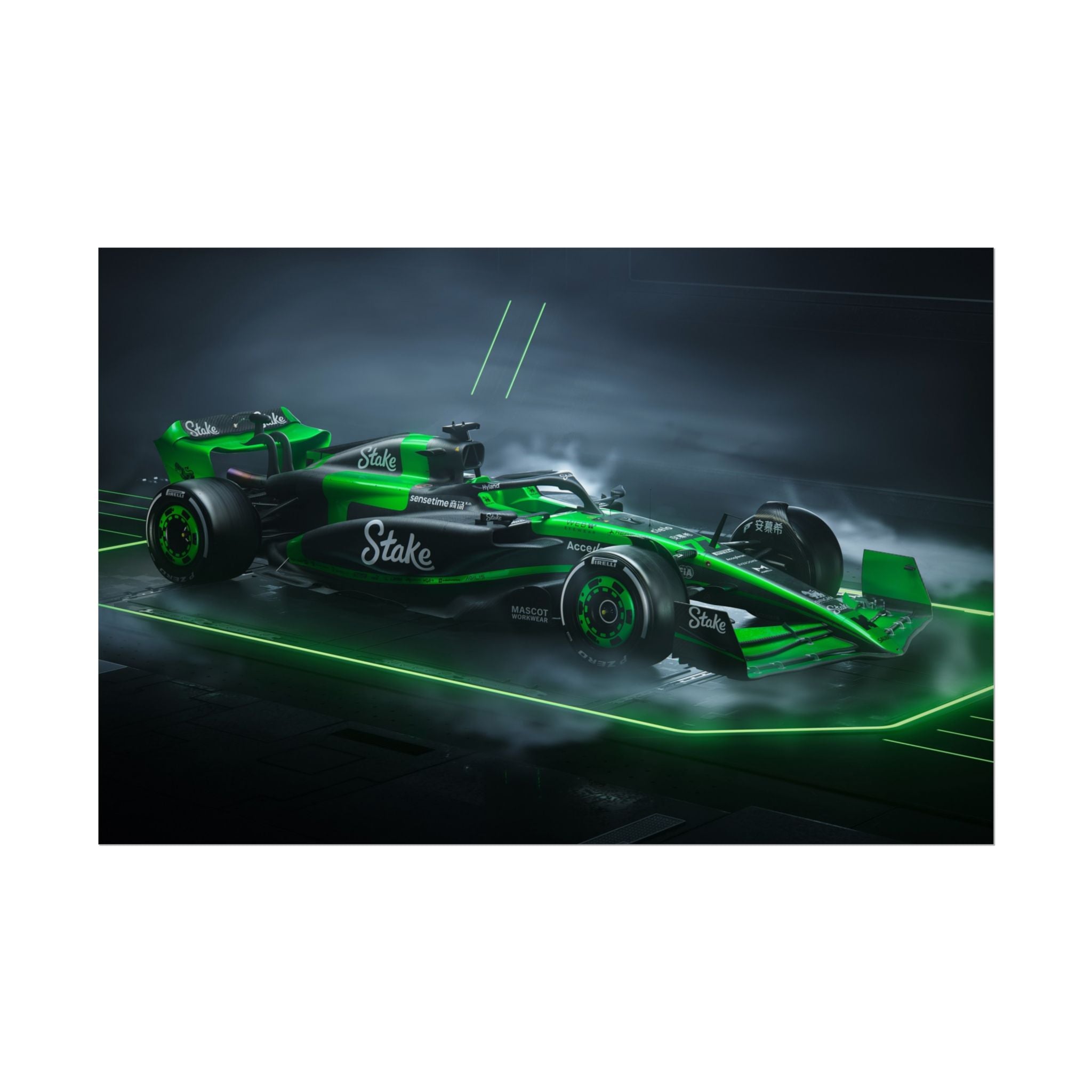 green-formula-1-car-poster-print-formula-one-cars-formula-1-gift-formula-1-poster-formula-1-wall-art-wall-decor-room-decor