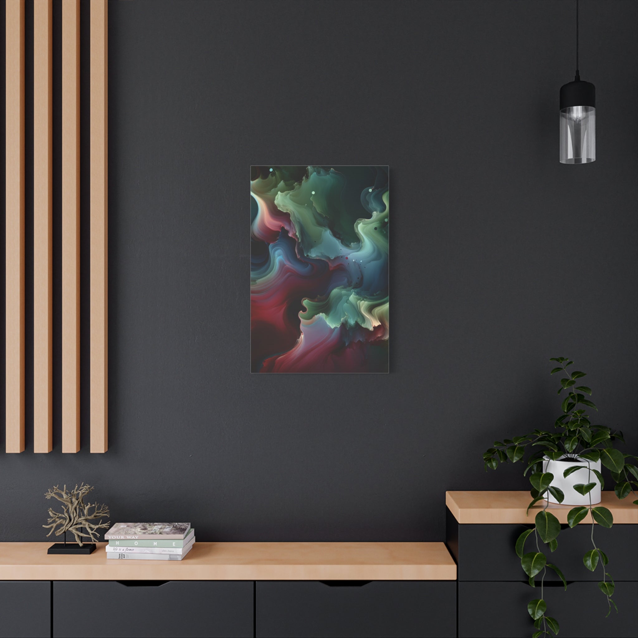 canvas-print-abstract-green-and-burgundy-wall-art-living-room-decor-gallery-wrap-canvas-abstract-wall-decor-colorful-art-home