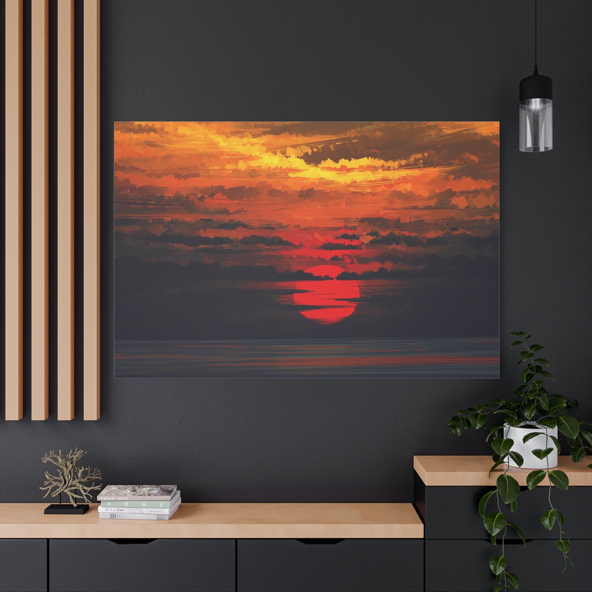 canvas-wall-art-red-sunset-landscape-cozy-home-decor-canvas-print-living-room-decor-farm-house-wall-decor-house-warming-gift