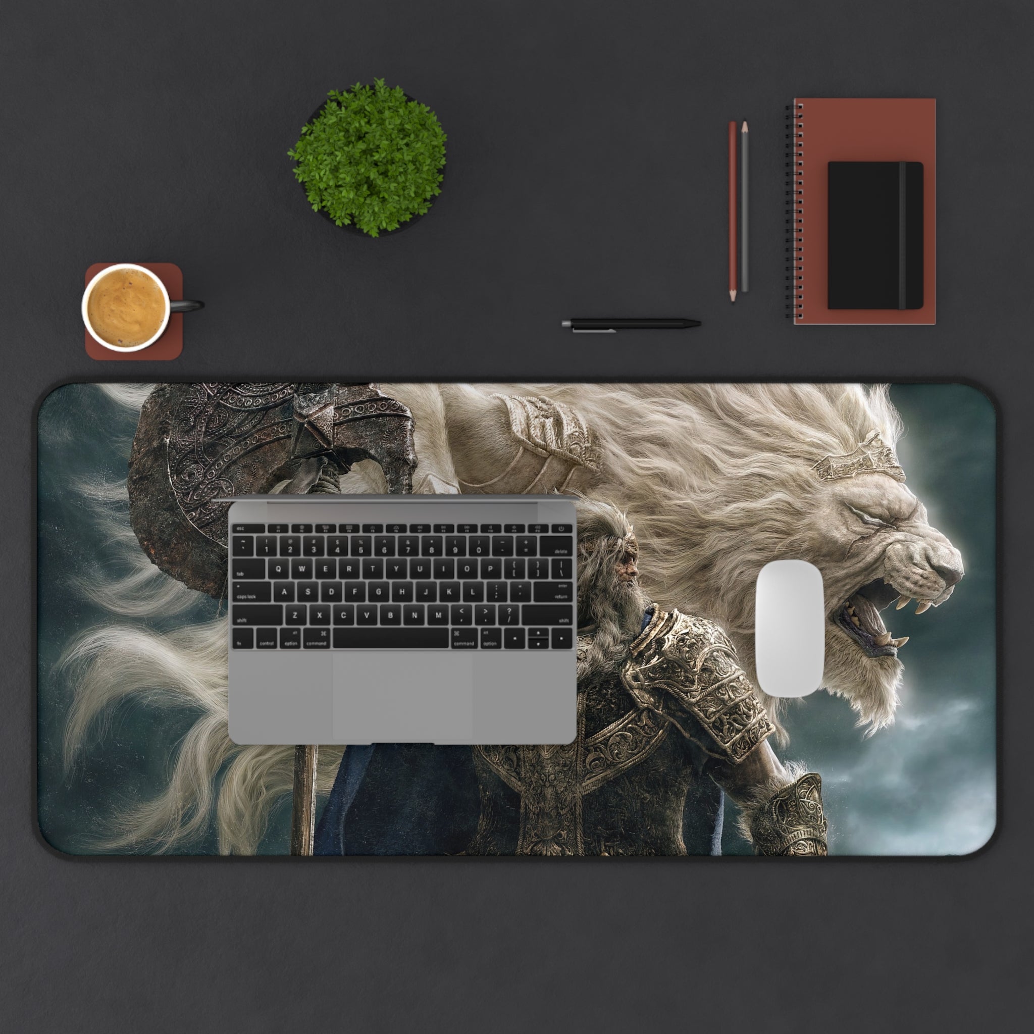 elden-ring-white-lion-mouse-pad-xl-gaming-desk-pad-shadow-of-the-erdtree-medival-armor-gamer-setup-d