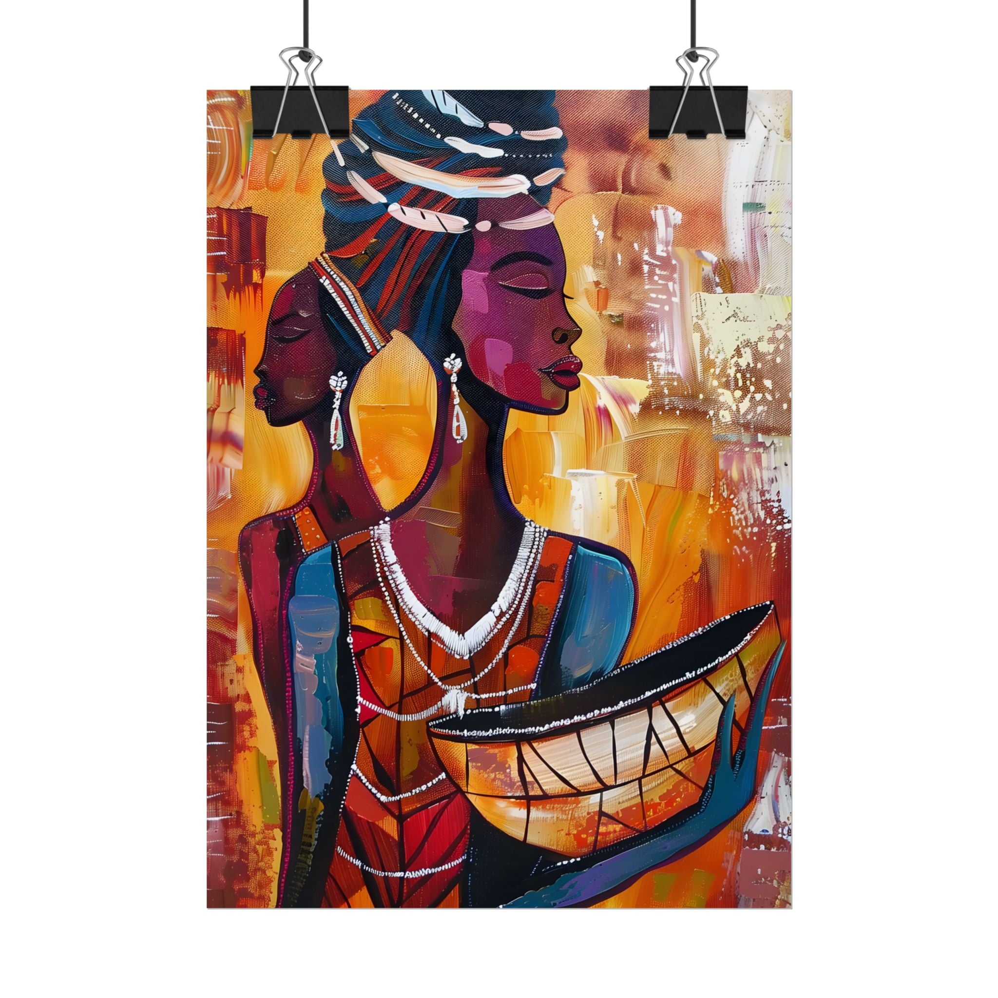 traditional-african-woman-poster-print-african-portrait-afrocentric-home-wall-decor-tribal-art-african-american-art-ethnic-wa