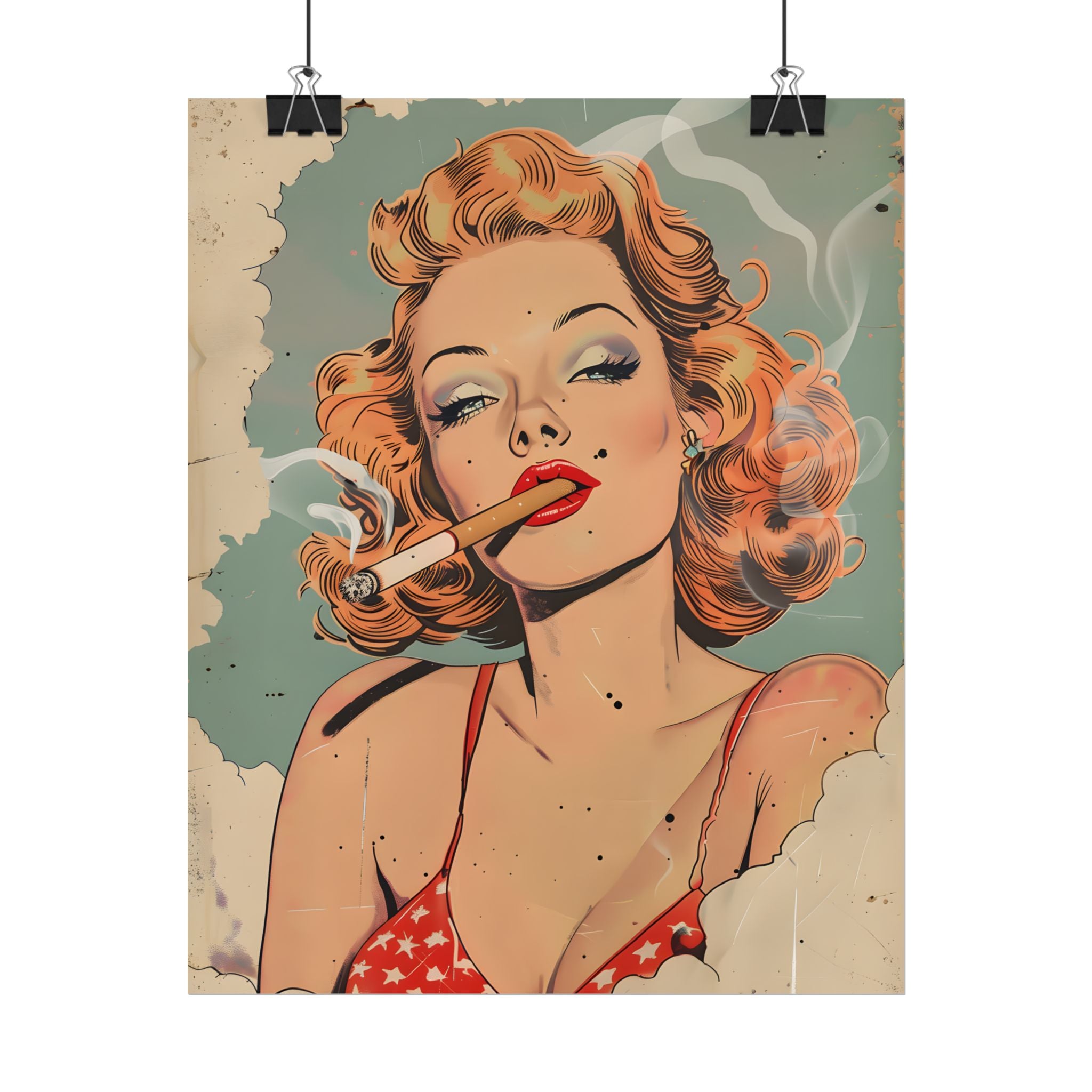 vintage-pin-up-girl-poster-print-girl-smoking-cigarette-wall-art-retro-pinup-poster-pin-up-illustration-home-decor-wall-hangi