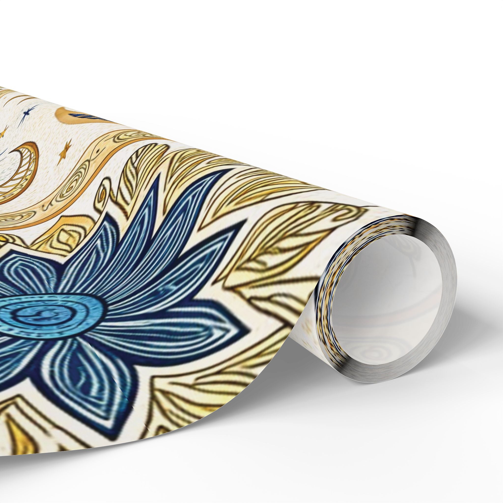 ramadan-night-wrapping-papers-islamic-crescent-moon-gift-wrap-mosque-silhouette-eid-holiday-supplies-festive-present-packagin