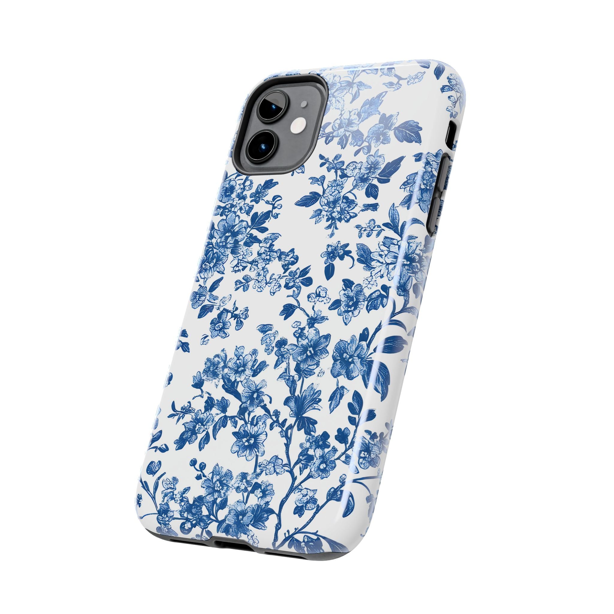 french-toile-floral-tough-iphone-case-blue-iphone-cover-protective-iphone-case-hard-shell-iphone-case-vintage-design-phone-ca