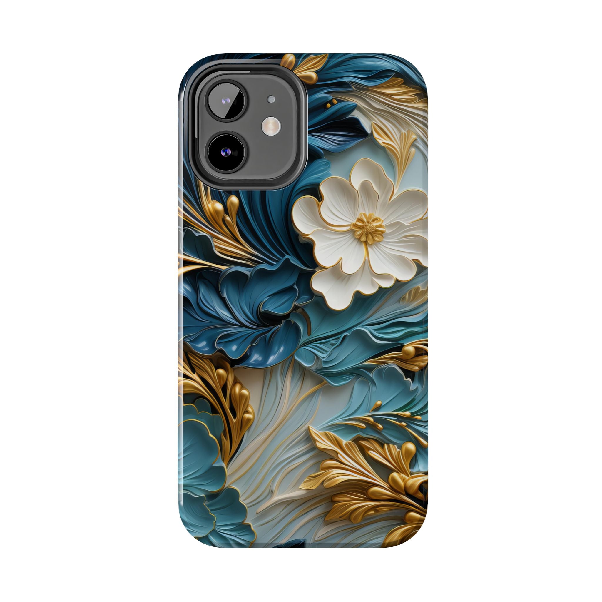 textured-art-nouveau-floral-tough-phone-case-cottagecore-iphone-case-unique-floral-phone-cover-vintage-style-iphone-case-prot