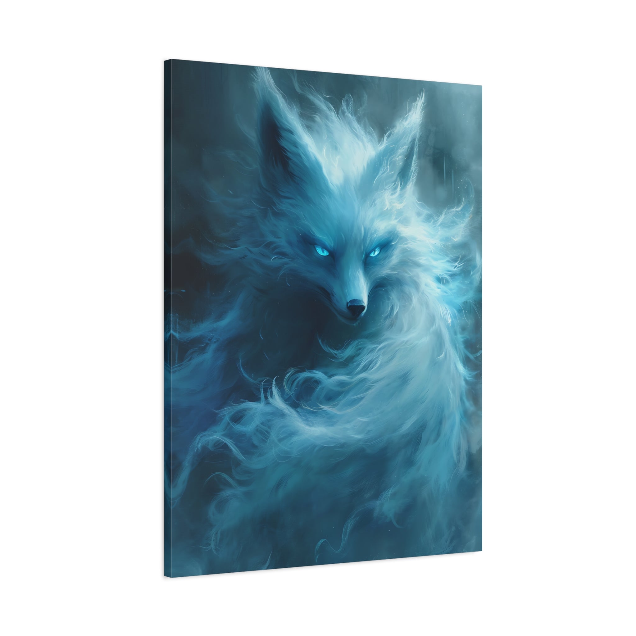 canvas-wall-art-white-snow-fox-fantasy-decor-wildlife-wall-art-home-decor-animal-lover-gift-nature-print-canvas-print-gift