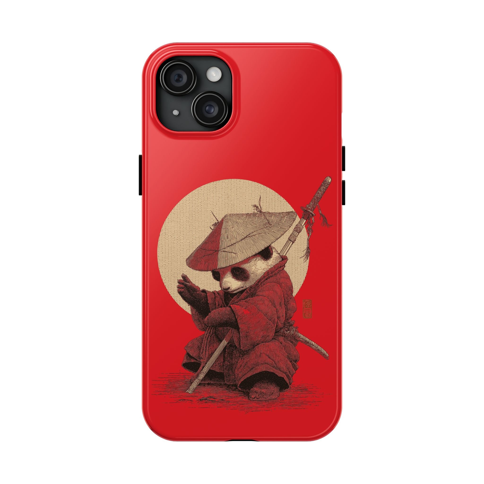 japanese-samurai-panda-iphone-tough-case-kawaii-animal-phone-cover-protective-phone-cover-japandi-art-iphone-case