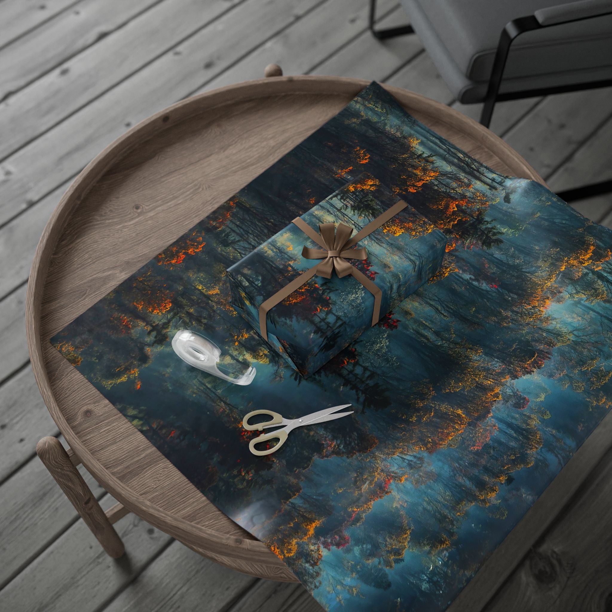 forest-mist-wrapping-paper-nature-gift-wrap-foggy-woods-present-wrap-tree-lover-decorative-paper-outdoor-adventure-crafting-s