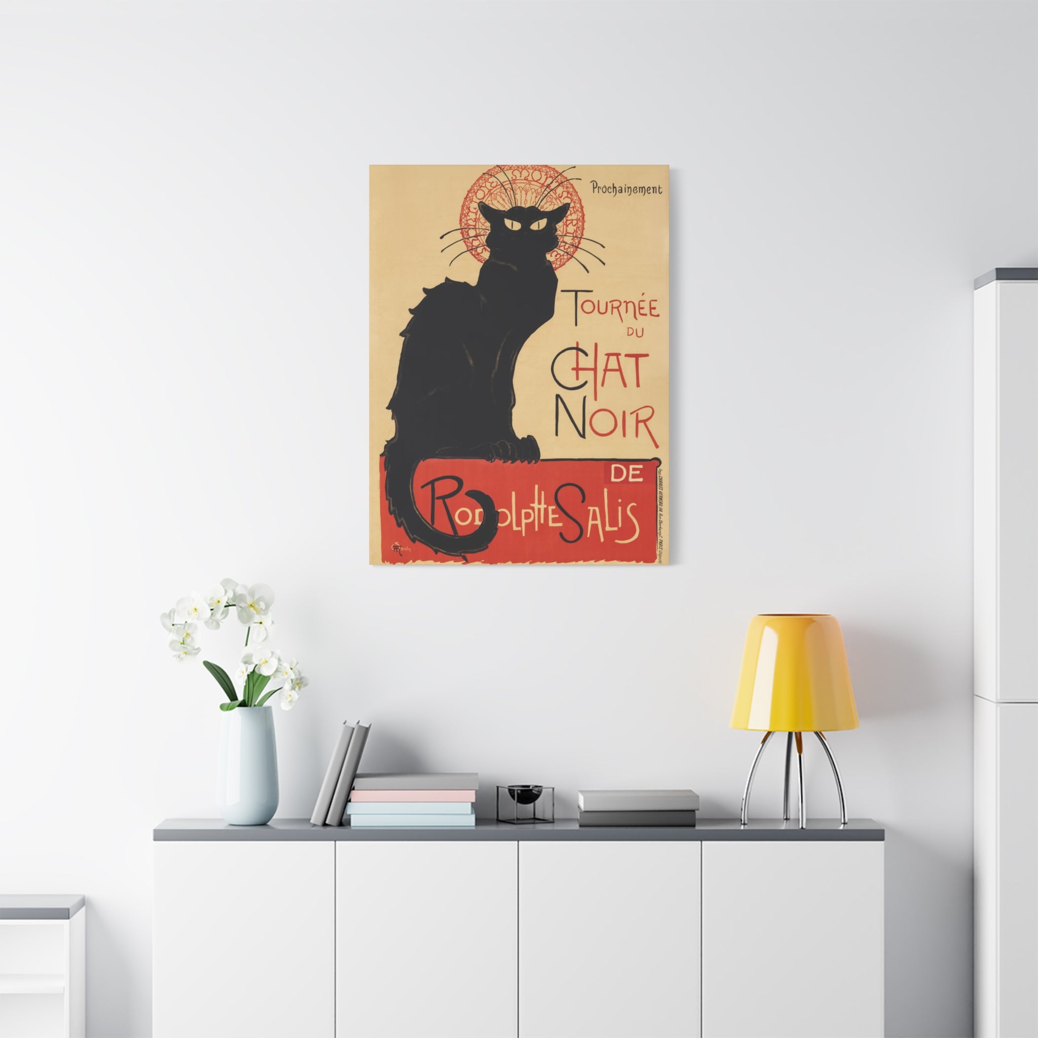 canvas-print-tournee-du-chat-noir-wall-art-matte-canvas-stretched-home-decor-living-room-theophile-steinlen-art-cat