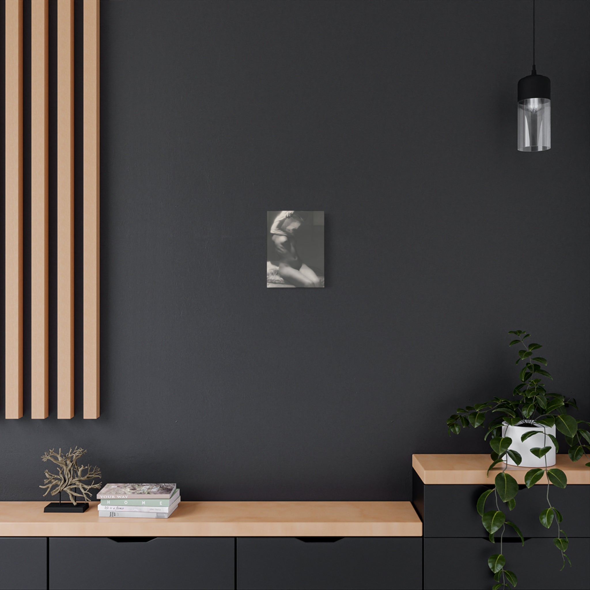 canvas-print-vor-dem-schlafen-gehen-by-michael-heumuller-black-and-white-photography-nude-art-wall-decor-stretched-canvas-art