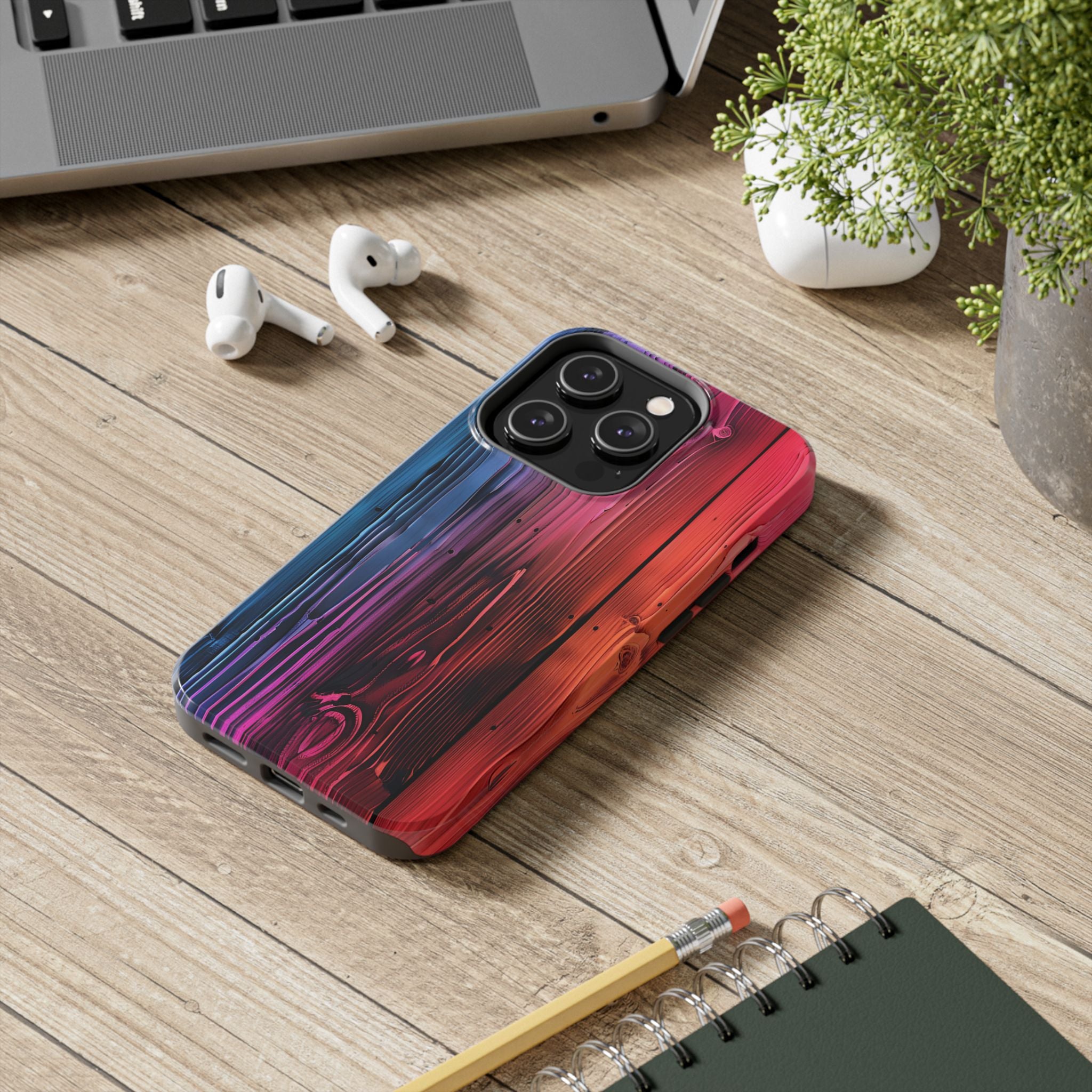 disco-neon-tough-iphone-cases-wood-grain-texture-iphone-case-cover-protective-iphone-shell-unique-iphone-accessories-iphone-1