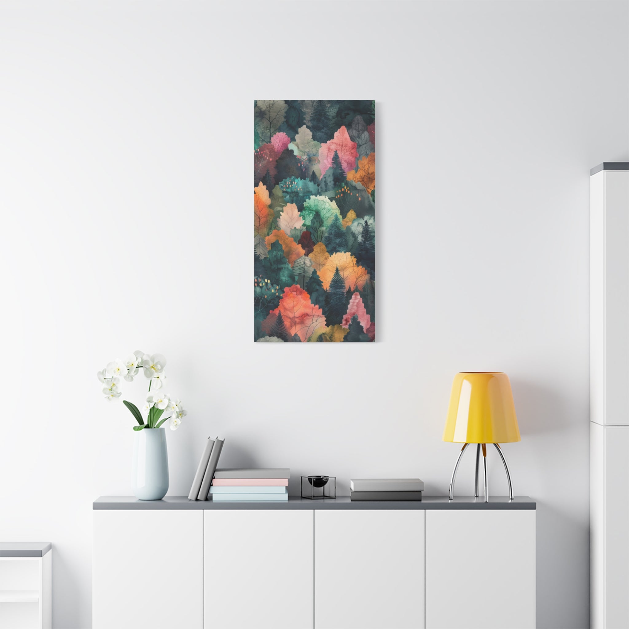 canvas-wall-art-autumn-watercolor-decor-fall-decor-pastel-colors-nature-decor-fall-canvas-wall-art-matte-canvas
