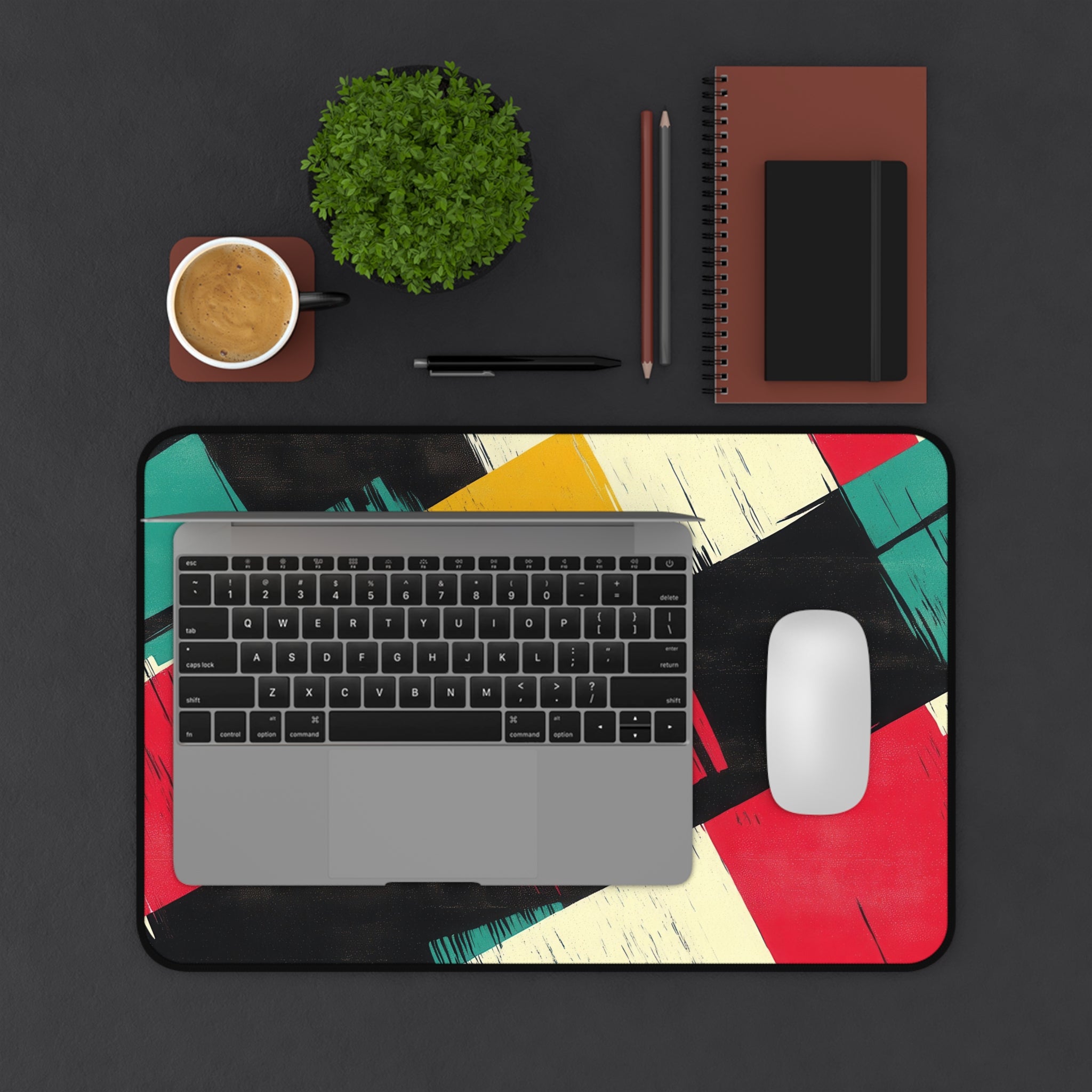 retro-vintage-vibrant-multicolor-desk-pad-abstract-mouse-pad-colorful-desk-mat-abstract-artisan-desk-mat-bright-mousepad